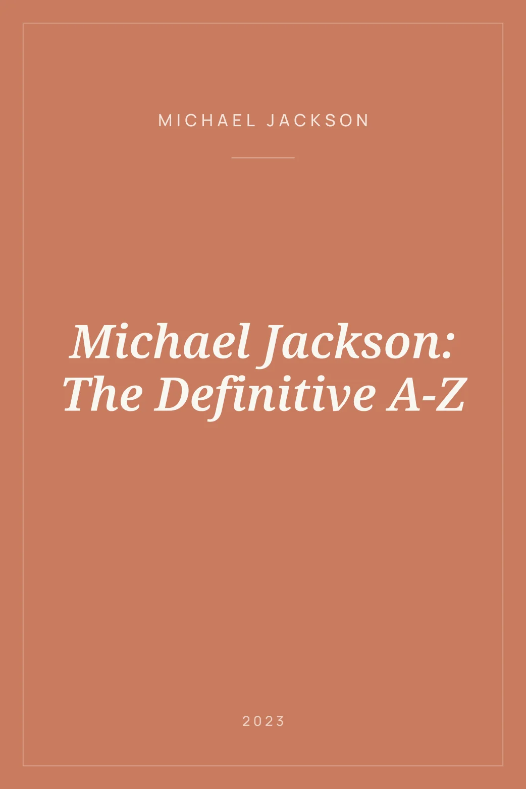 Portada de Michael Jackson: The Definitive A-Z