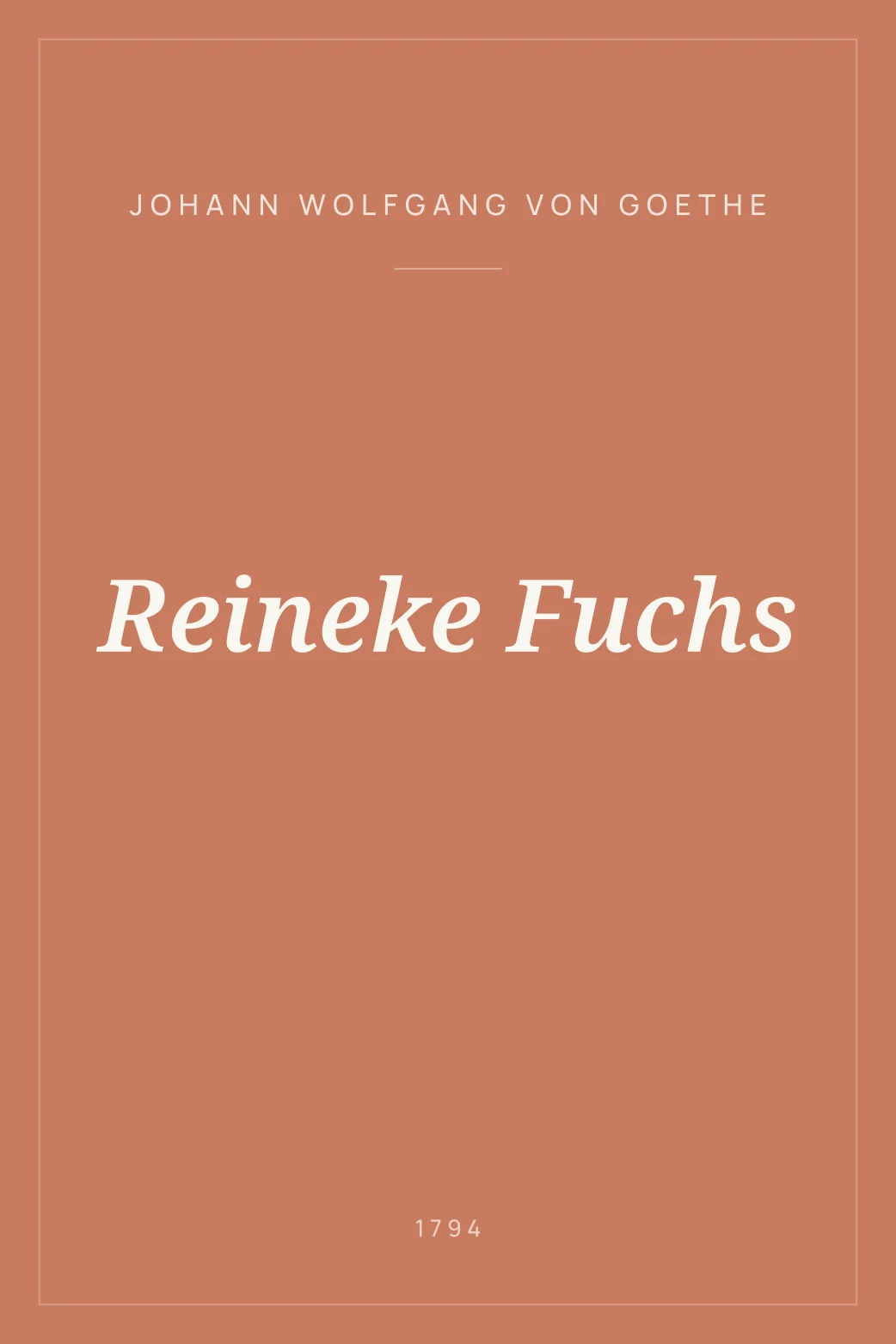 Portada de Reineke Fuchs