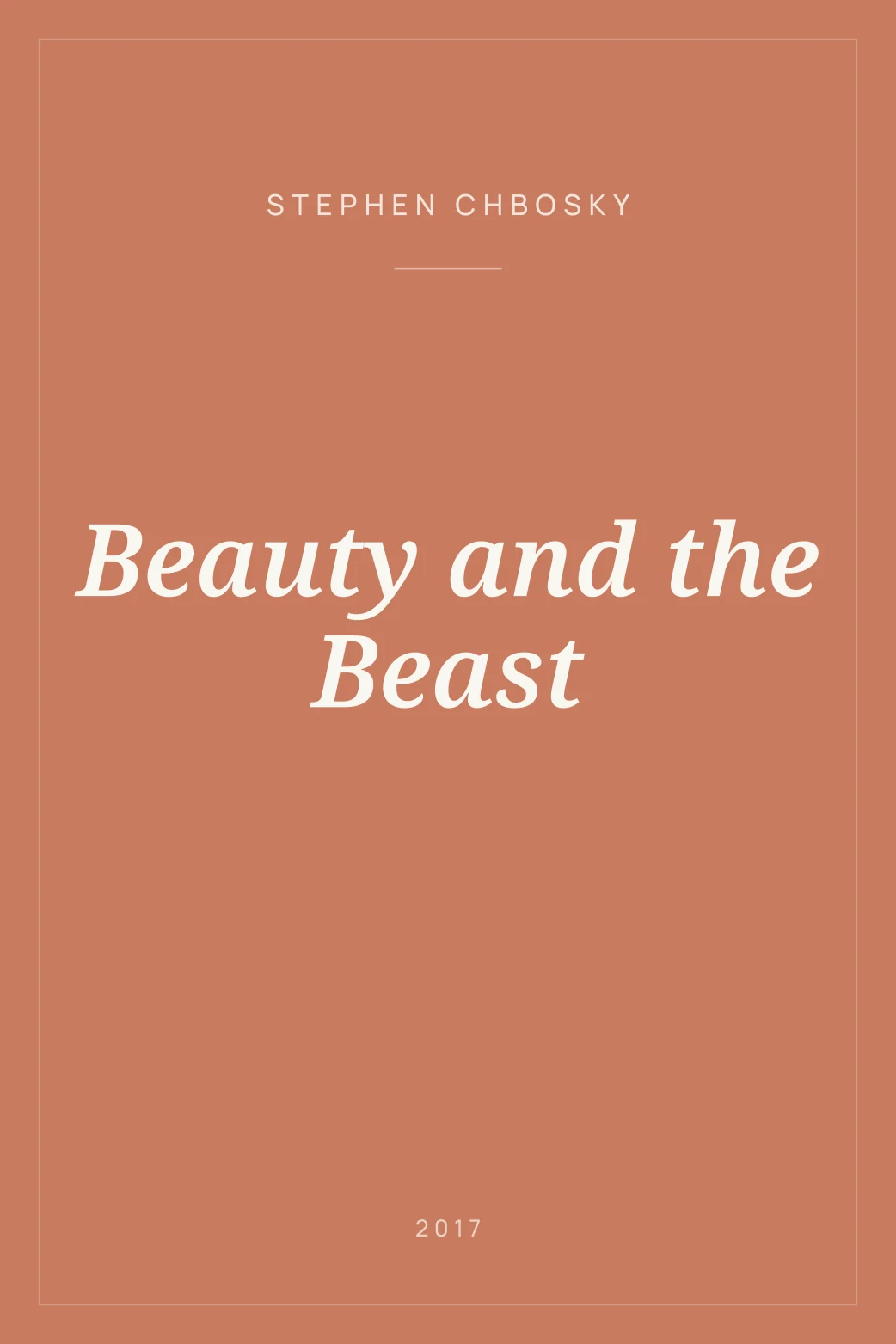 Portada de Beauty and the Beast