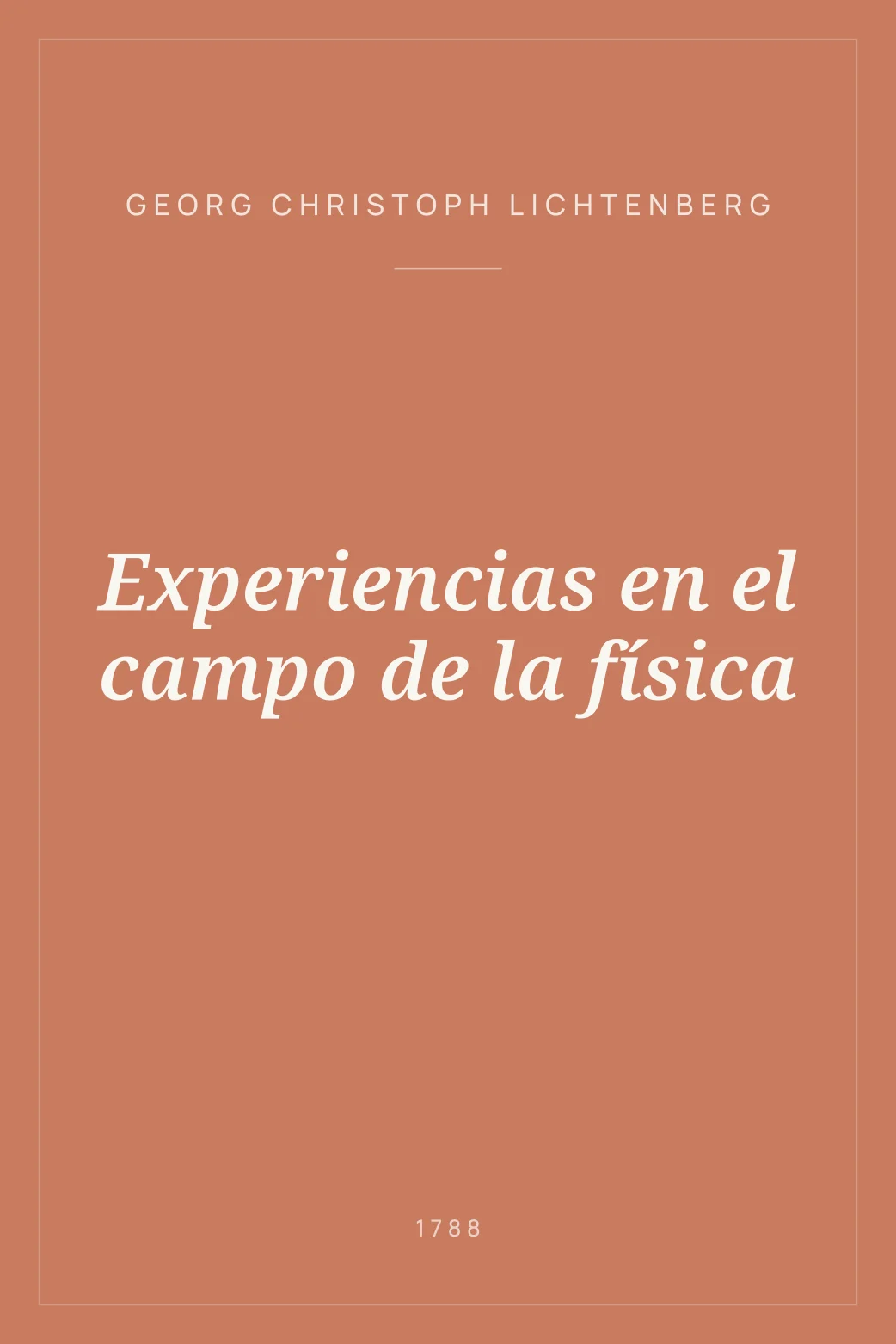 Portada de Experiencias en el campo de la física