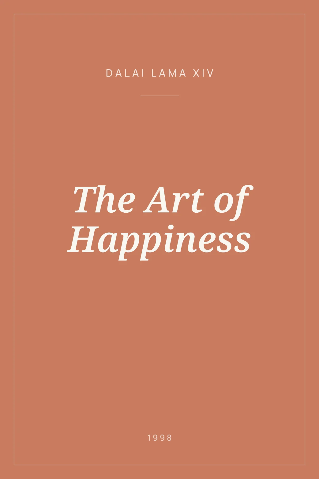 Portada de The Art of Happiness