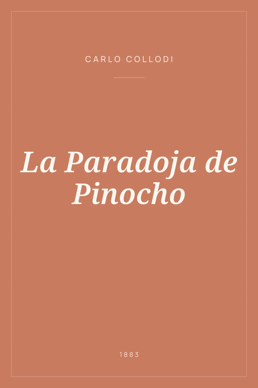 Portada de La Paradoja de Pinocho