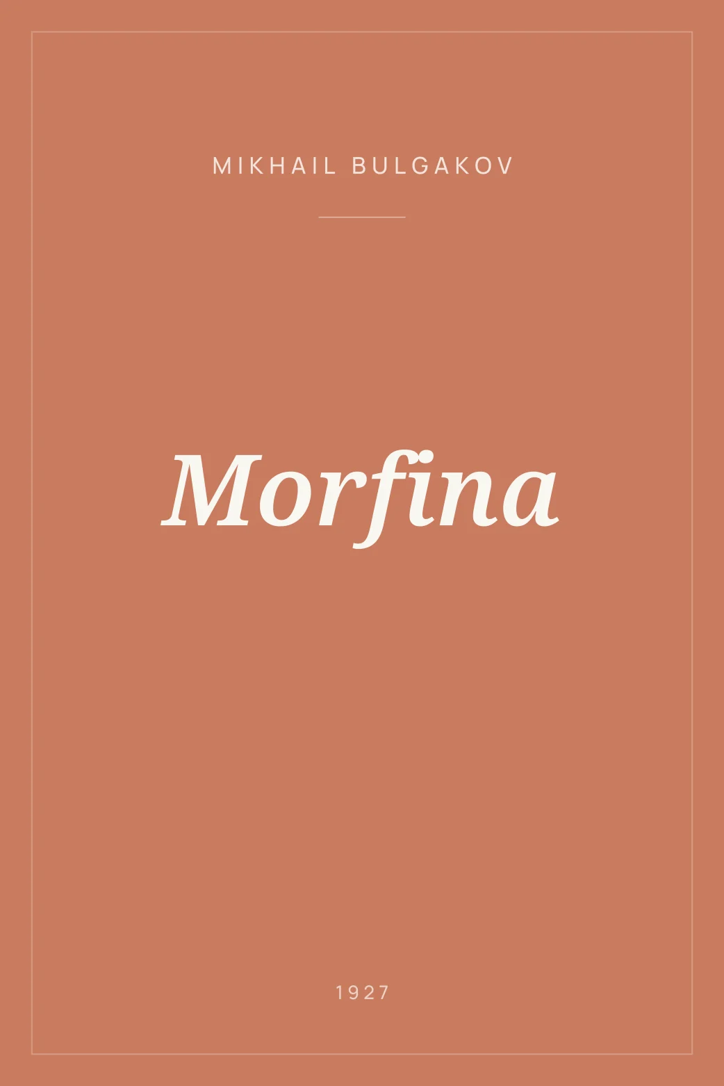 Portada de Morfina