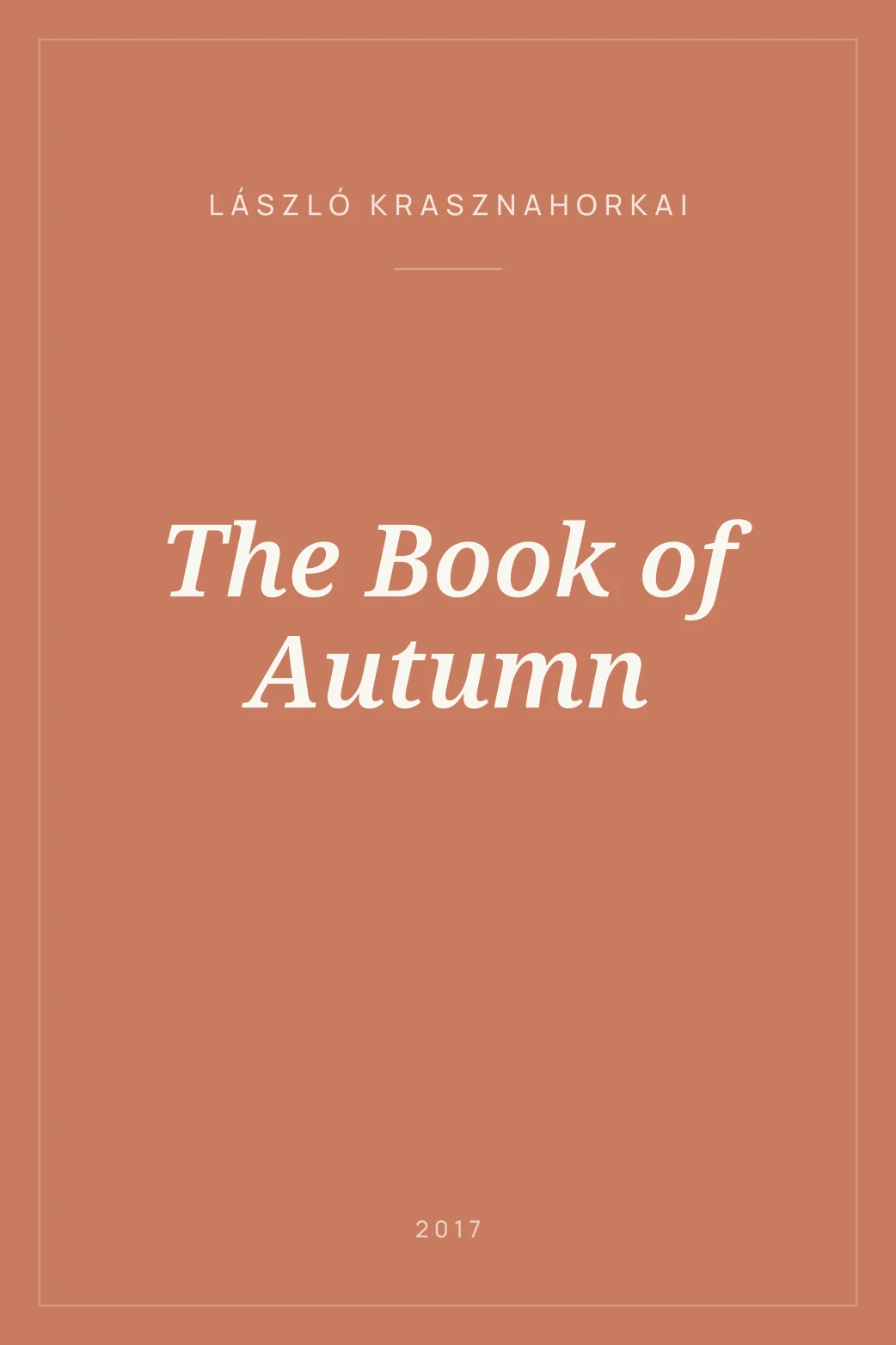 Portada de The Book of Autumn
