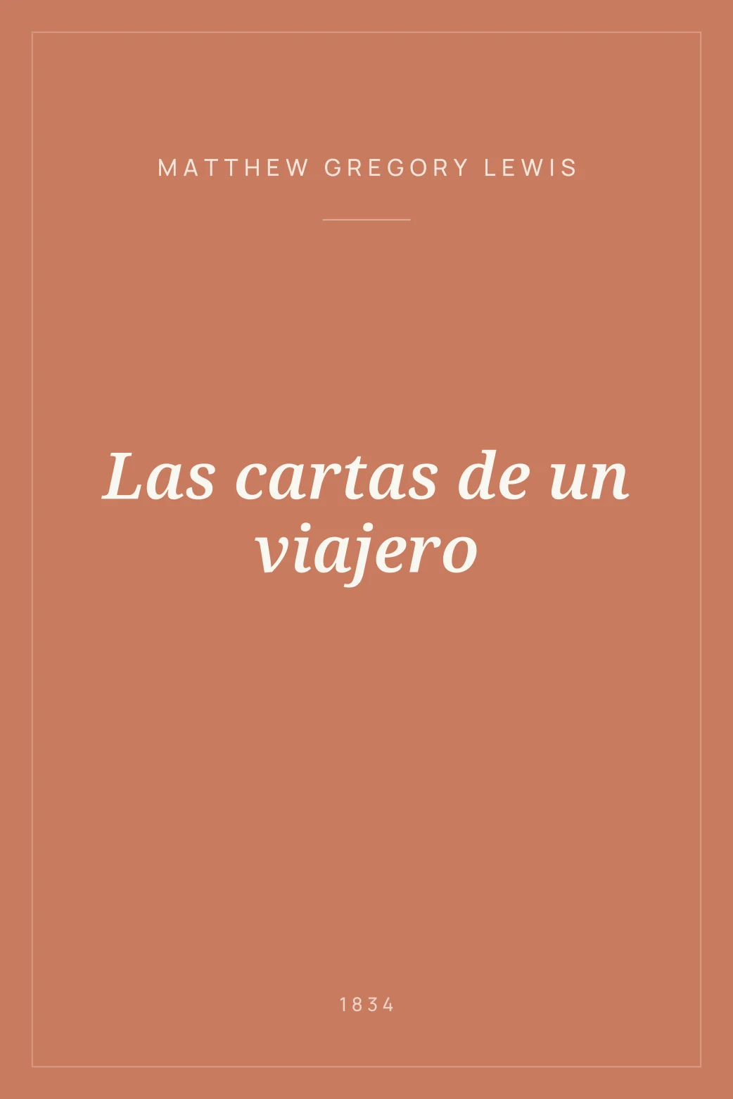 Portada de Las cartas de un viajero