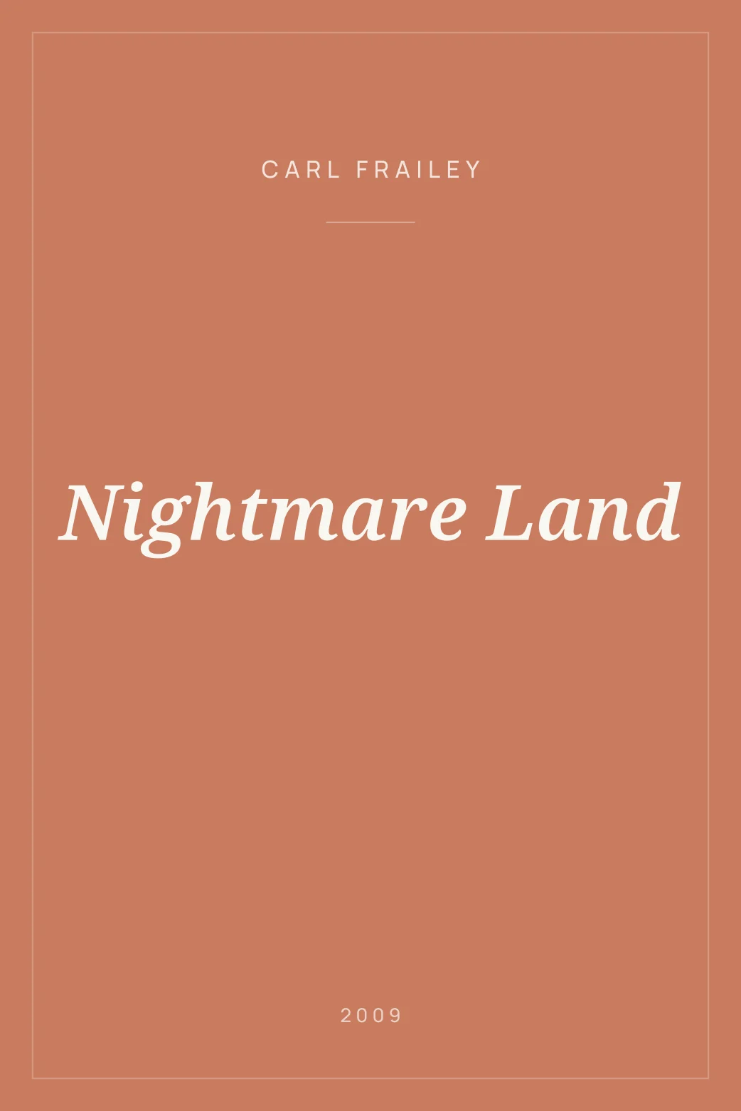 Portada de Nightmare Land