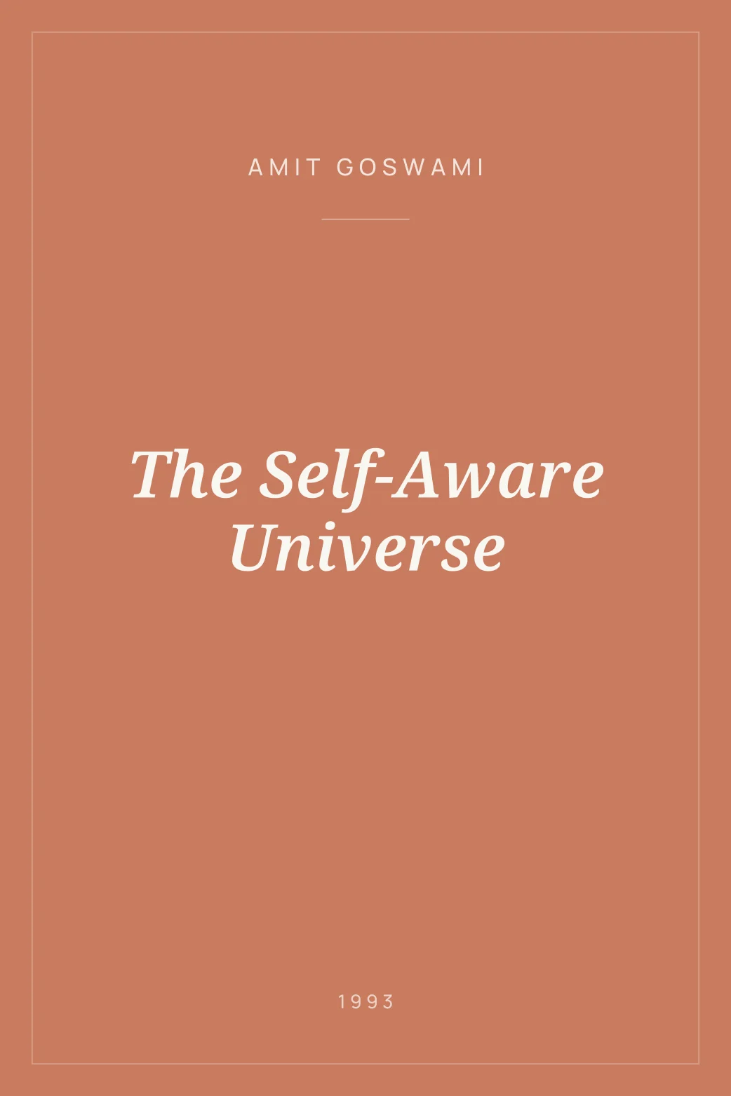 Portada de The Self-Aware Universe