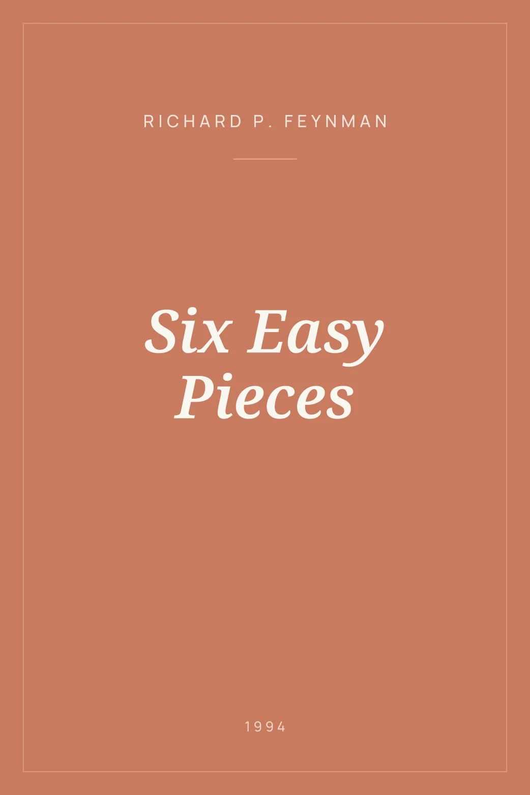 Portada de Six Easy Pieces