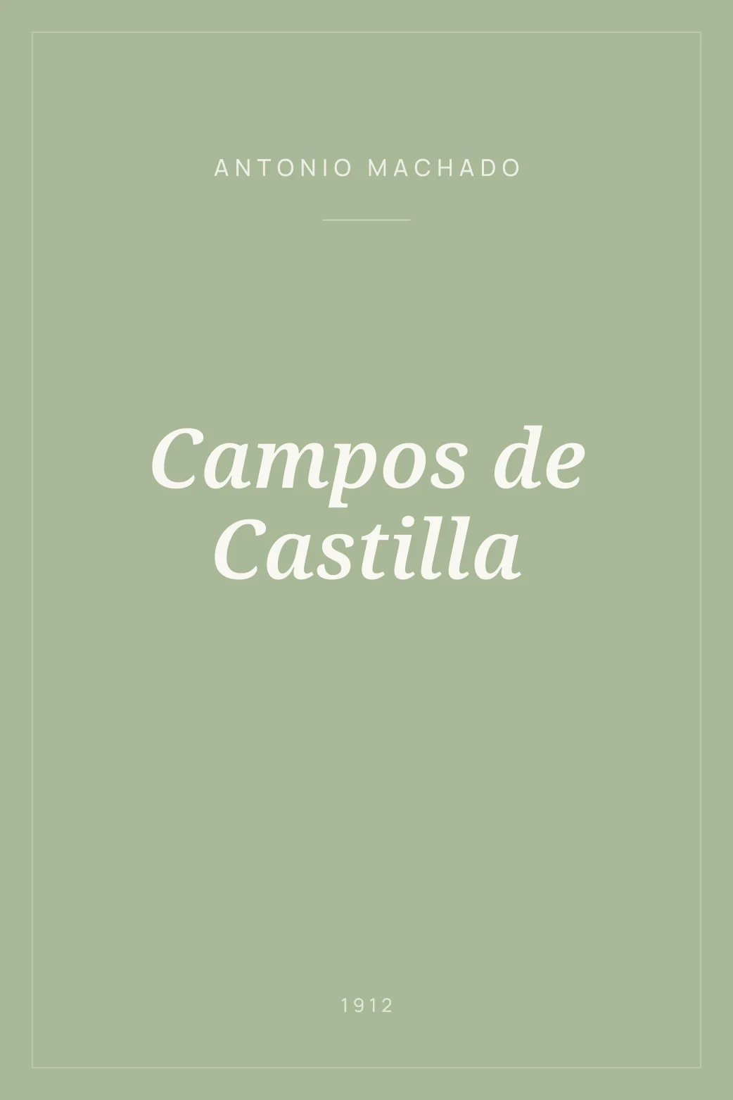 Portada de Campos de Castilla