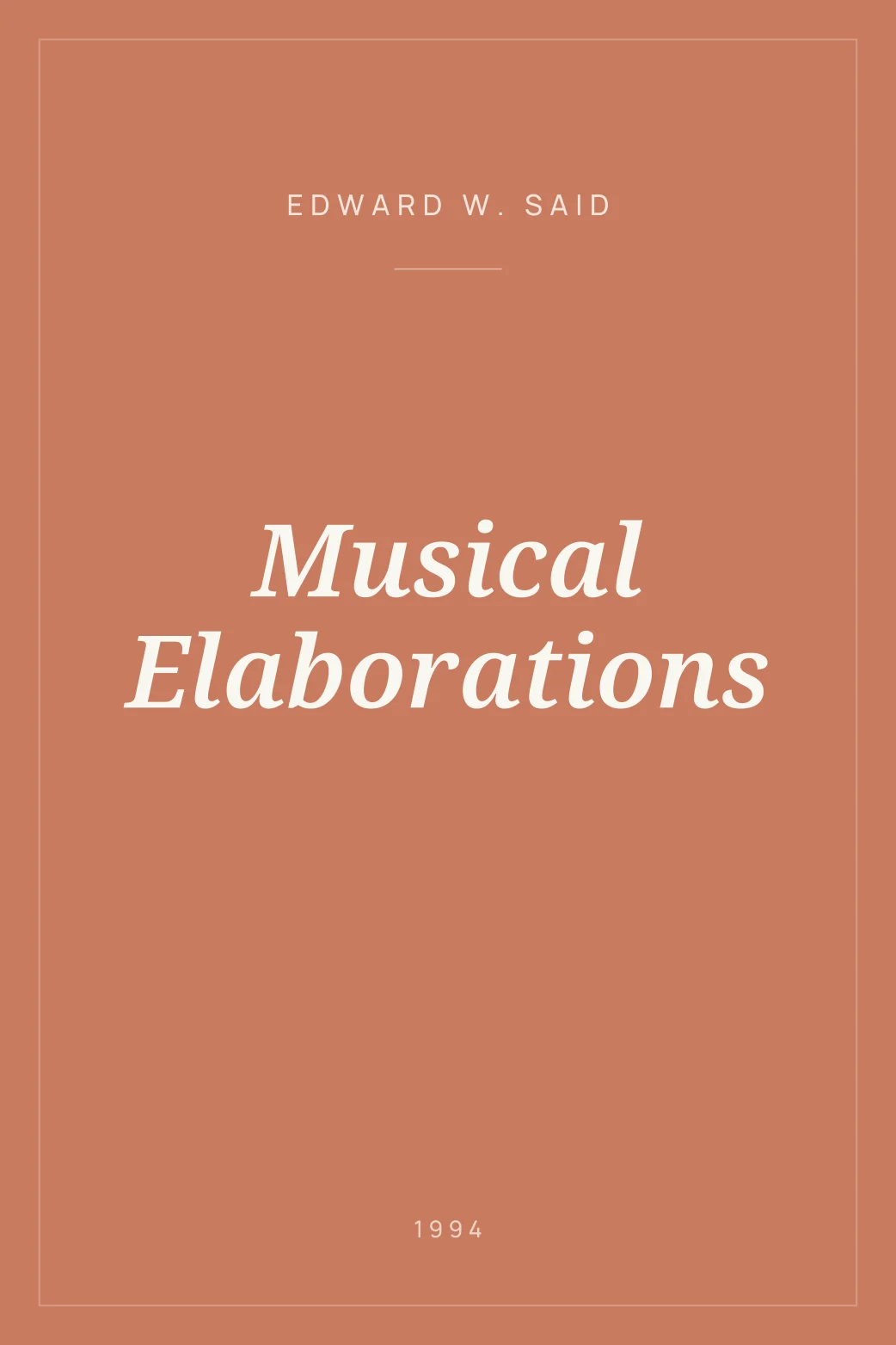Portada de Musical Elaborations
