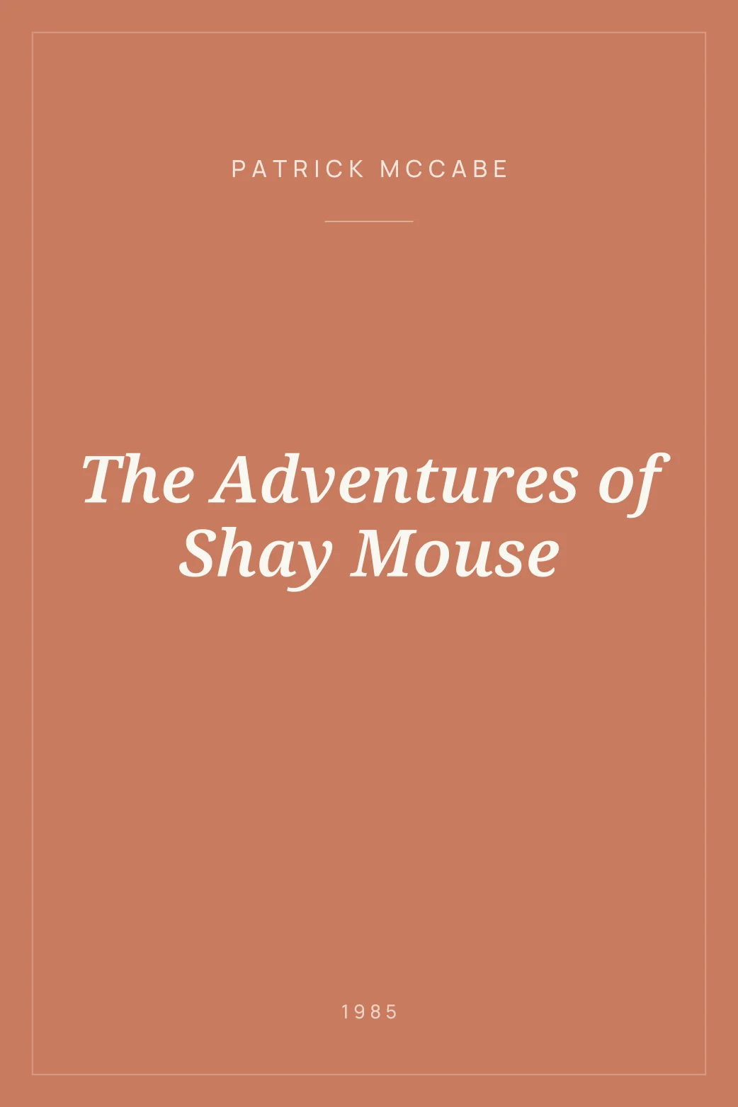 Portada de The Adventures of Shay Mouse