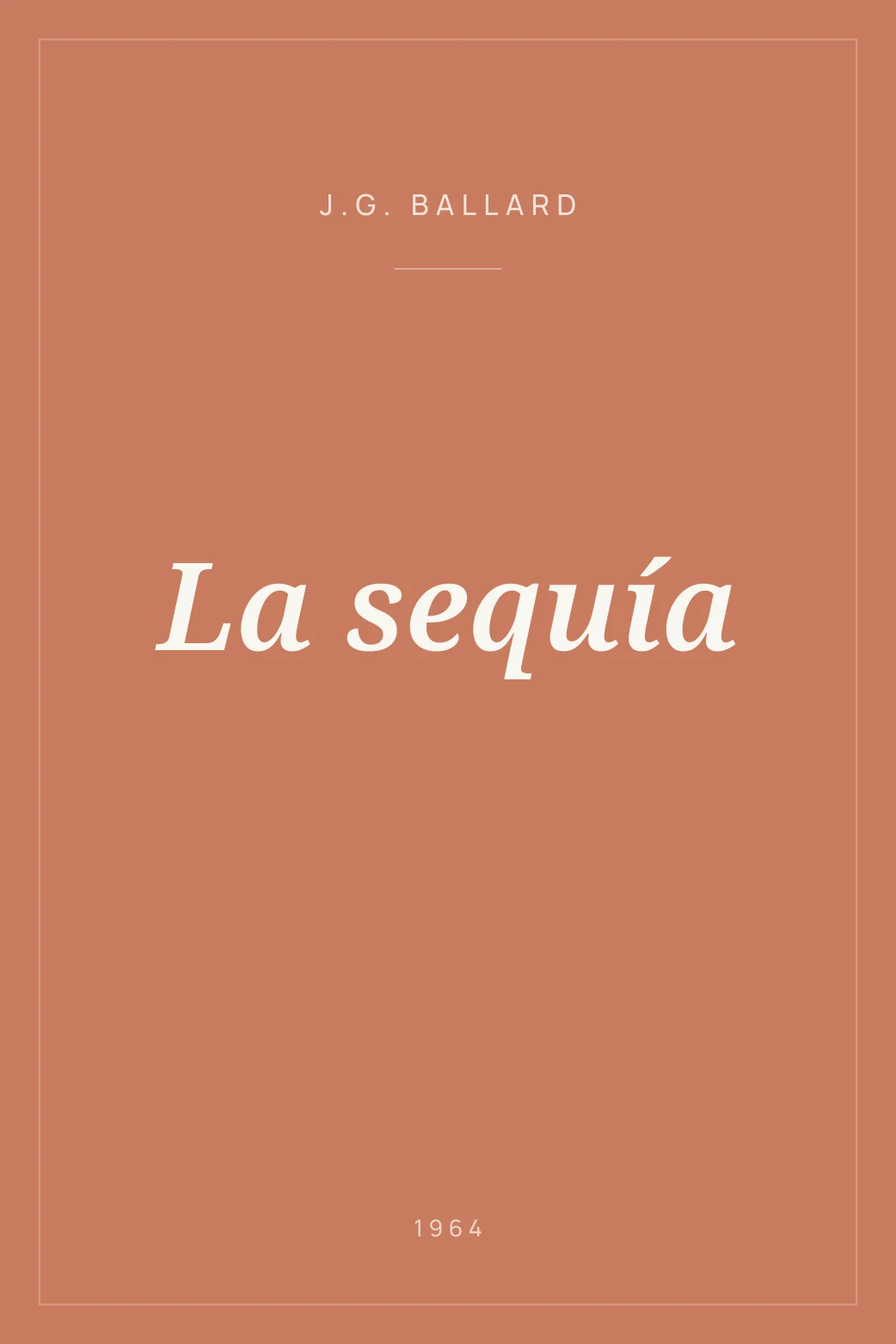Portada de La sequía