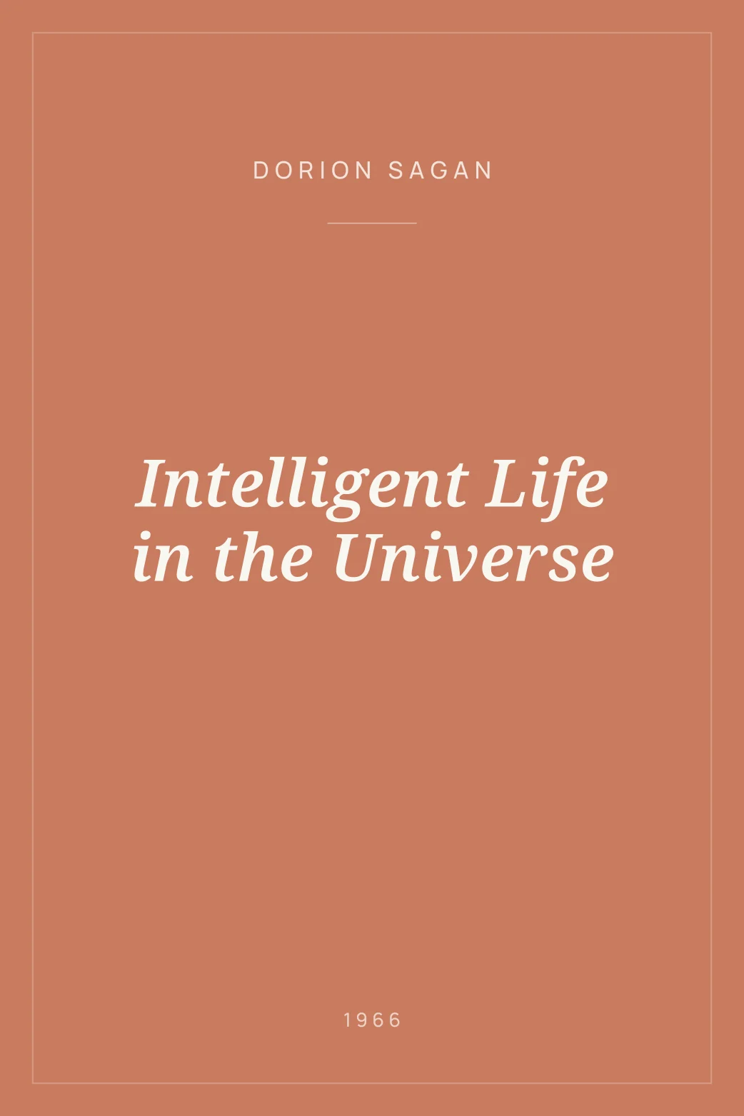 Portada de Intelligent Life in the Universe