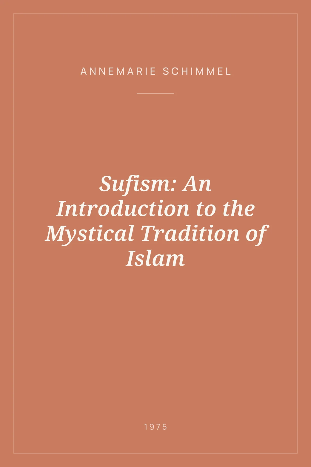 Portada de Sufism: An Introduction to the Mystical Tradition of Islam