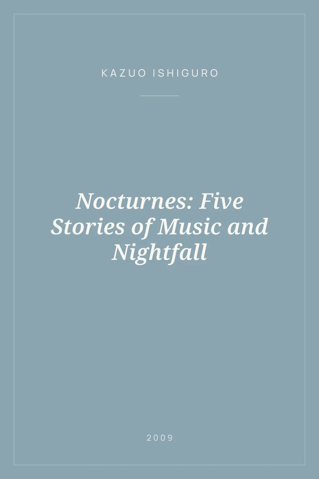 Portada de Nocturnes: Five Stories of Music and Nightfall