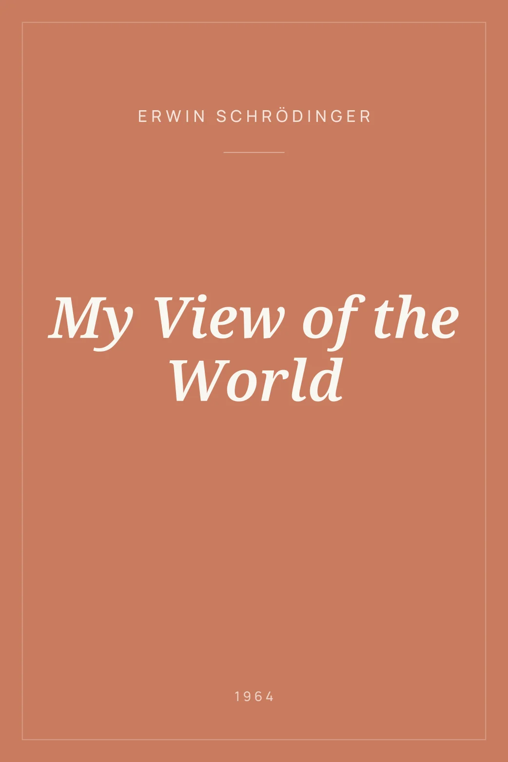 Portada de My View of the World