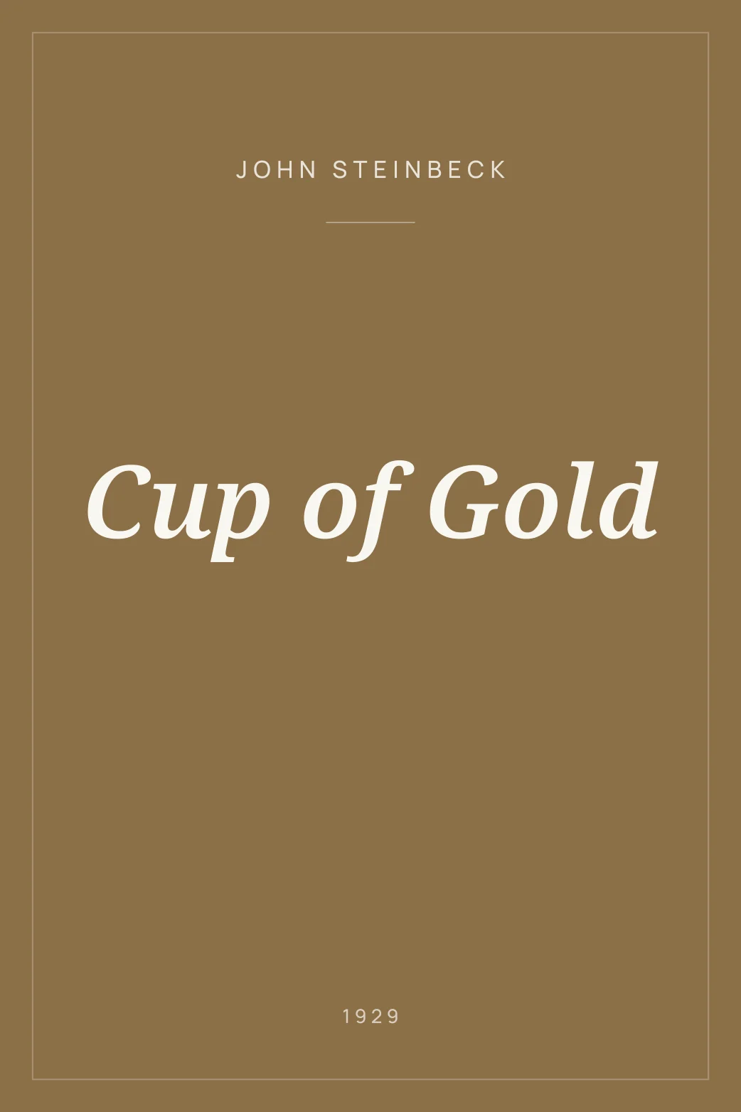 Portada de Cup of Gold