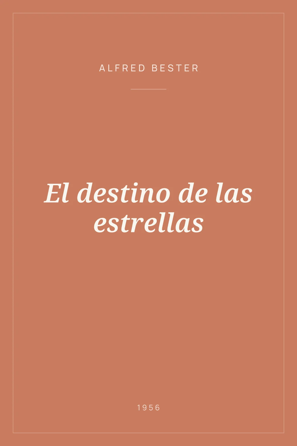 Portada de El destino de las estrellas