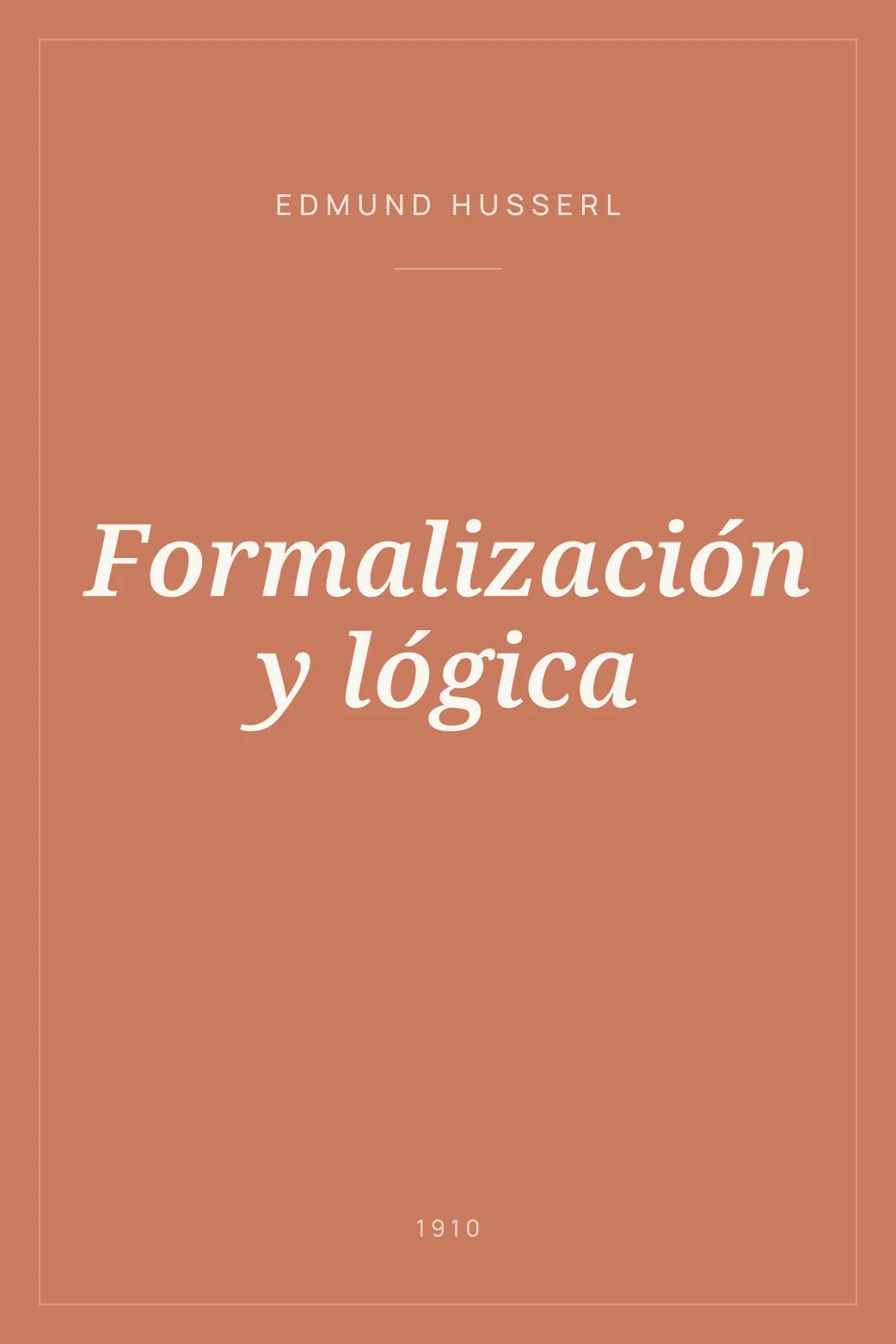 Portada de Formalización y lógica