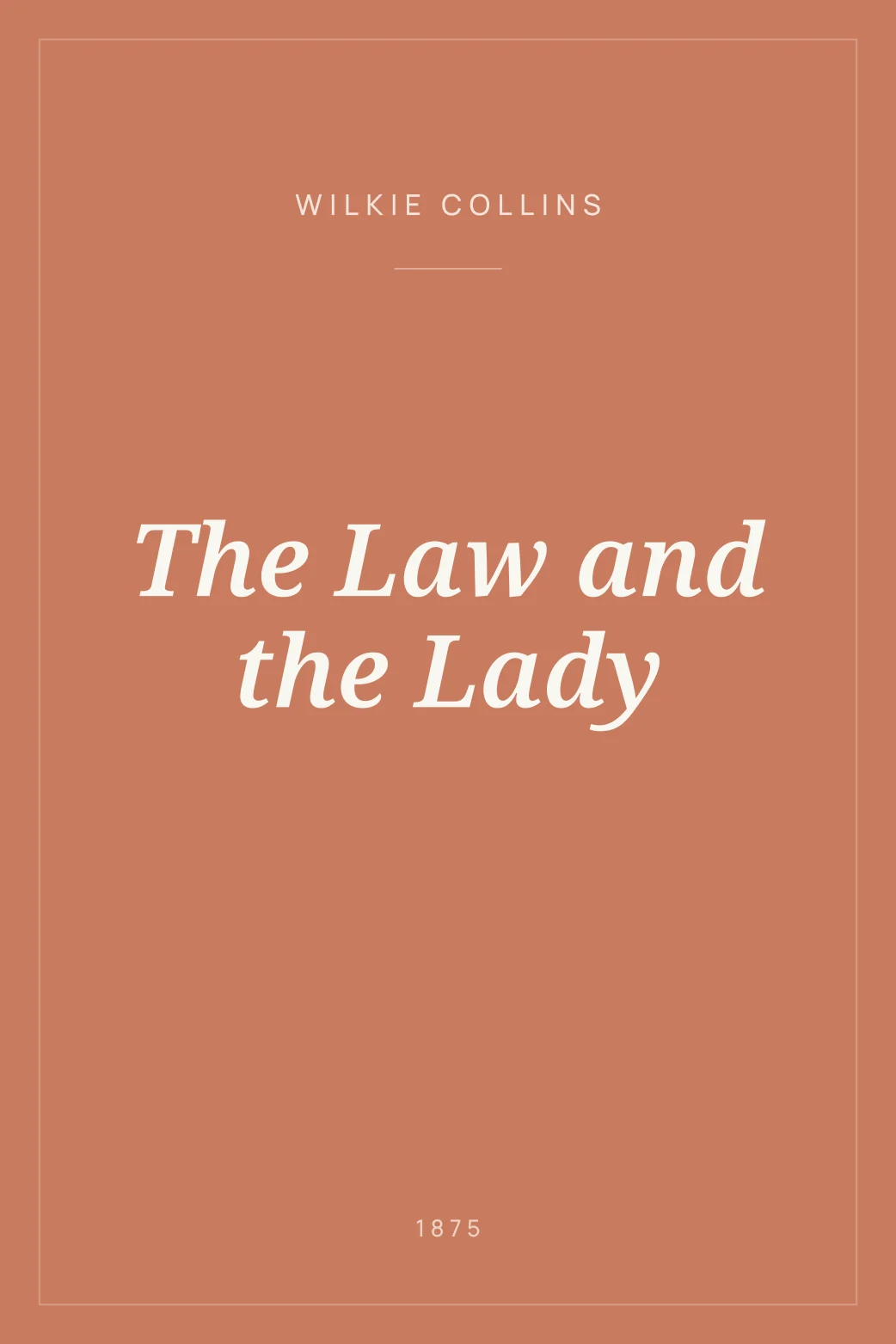 Portada de The Law and the Lady