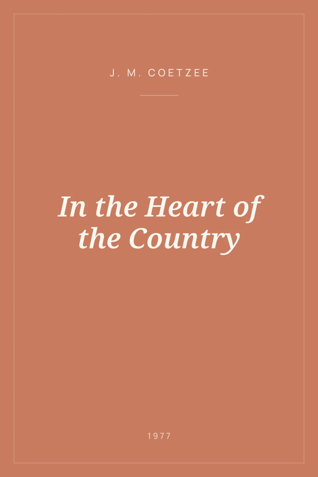 Portada de In the Heart of the Country