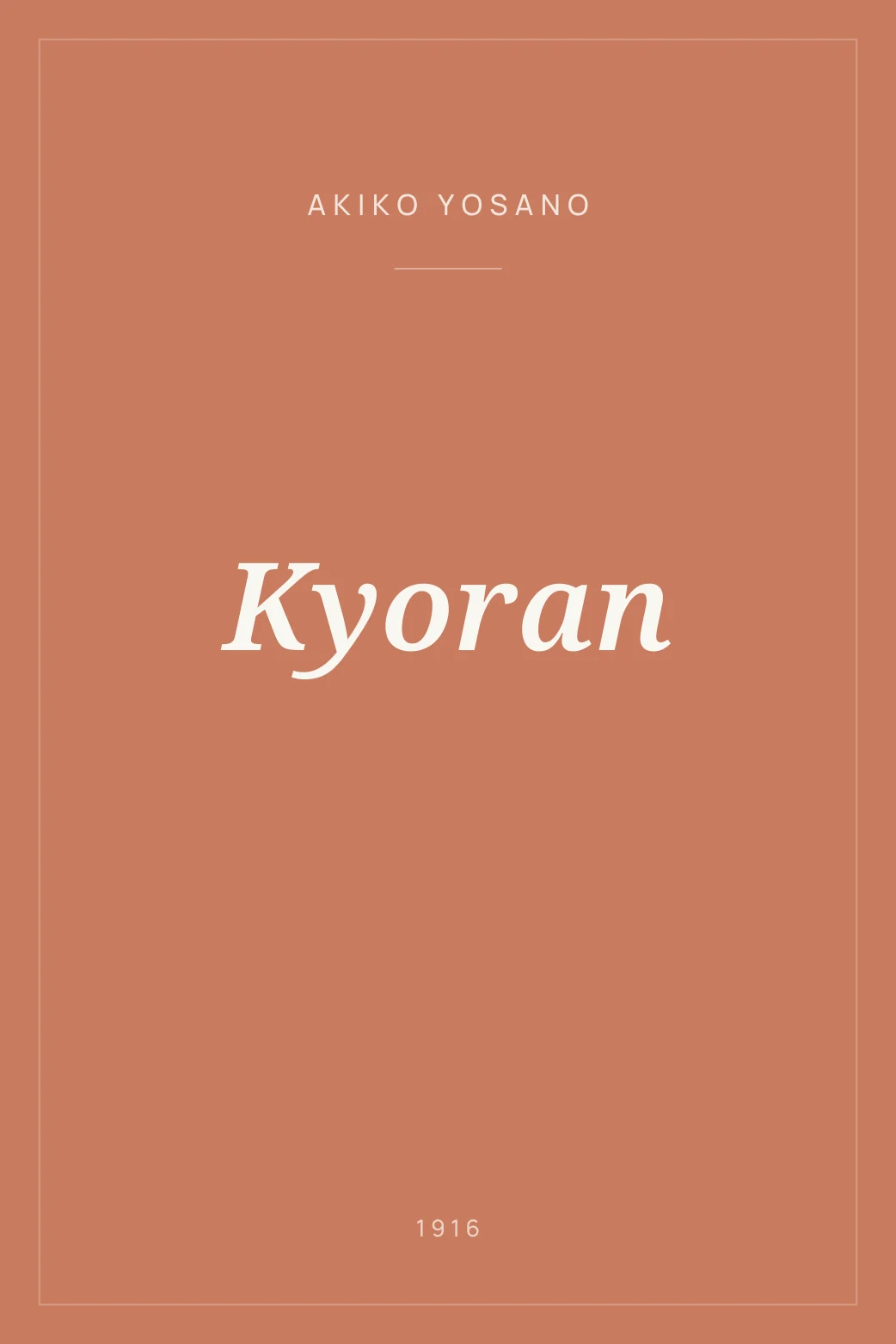 Portada de Kyoran