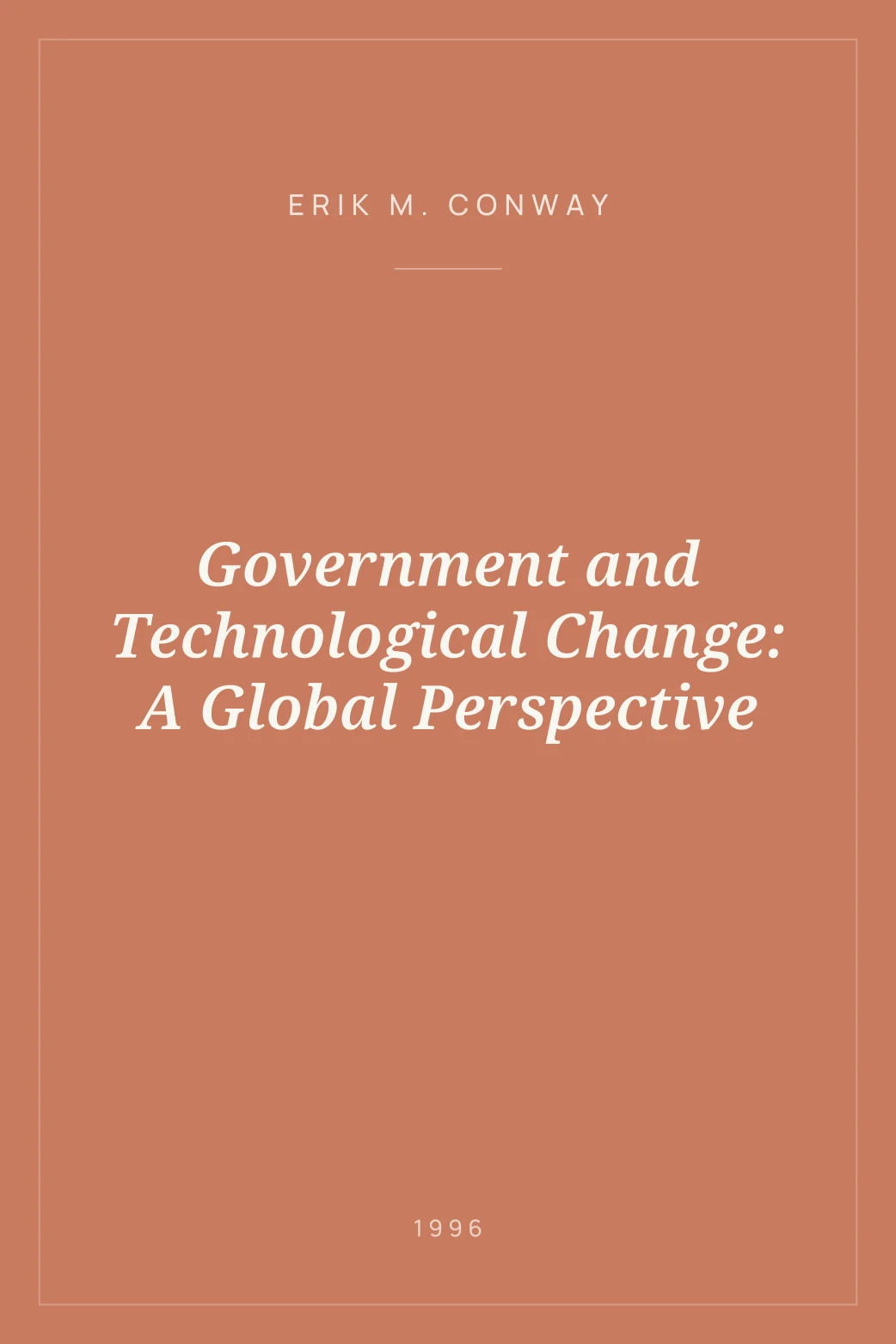Portada de Government and Technological Change: A Global Perspective