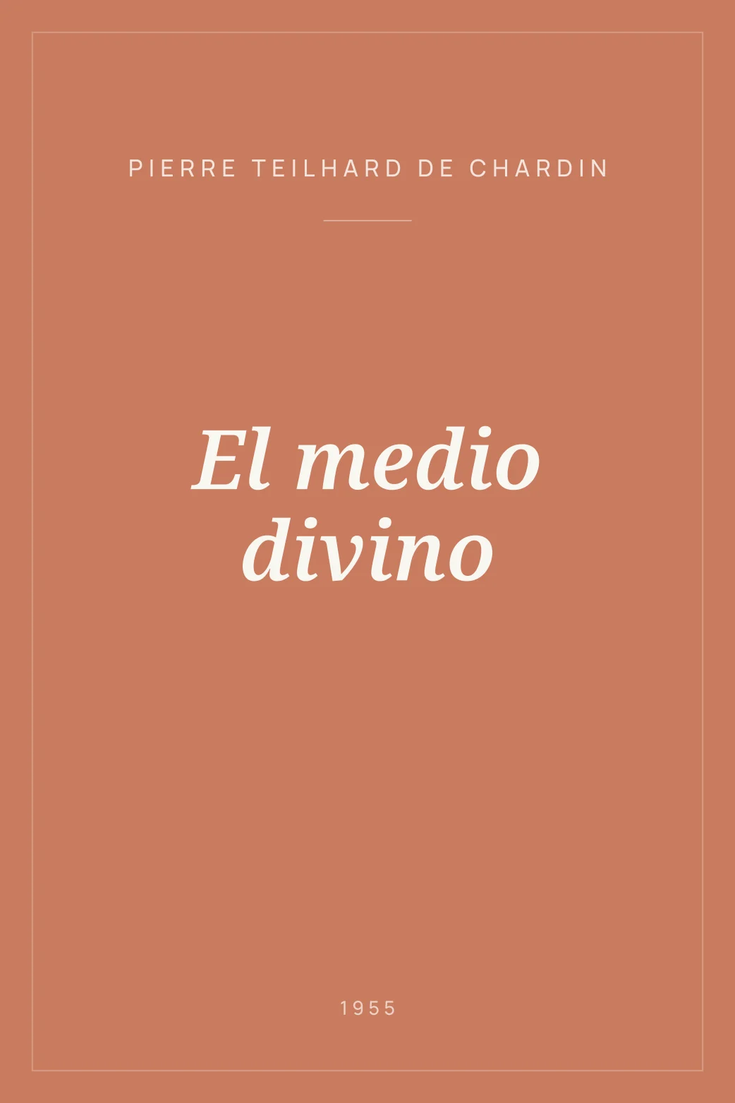 Portada de El medio divino