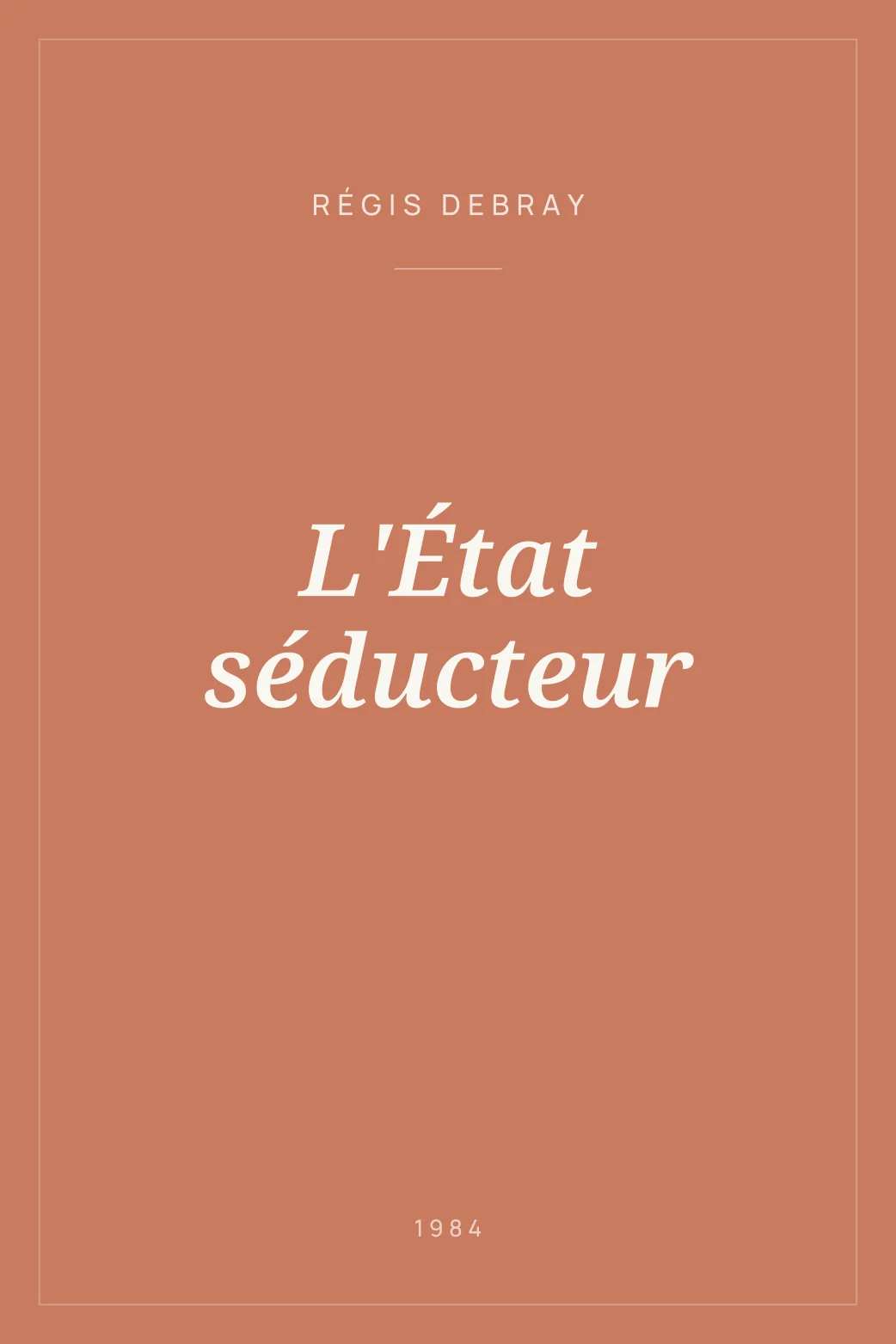 Portada de L'État séducteur