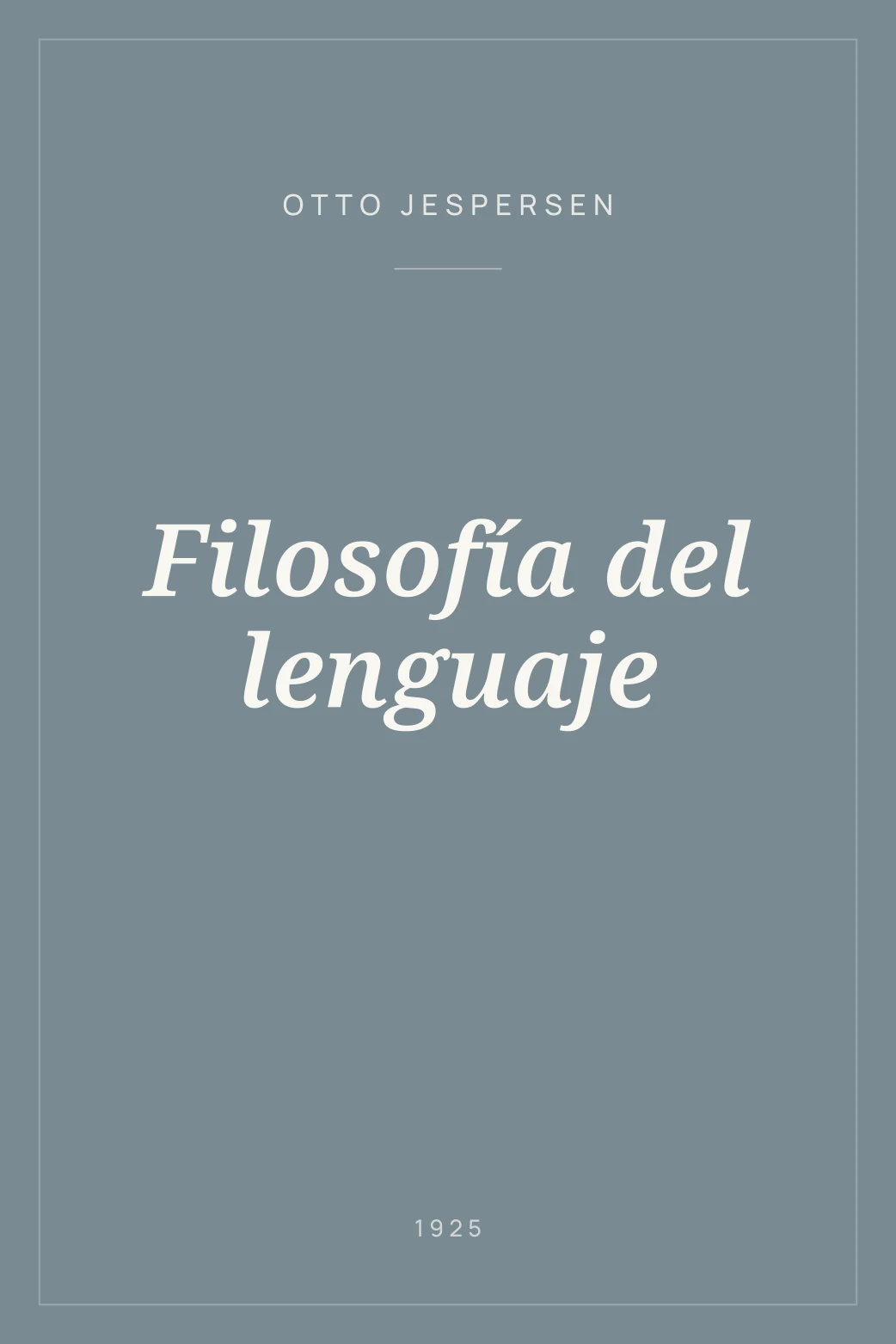 Portada de Filosofía del lenguaje