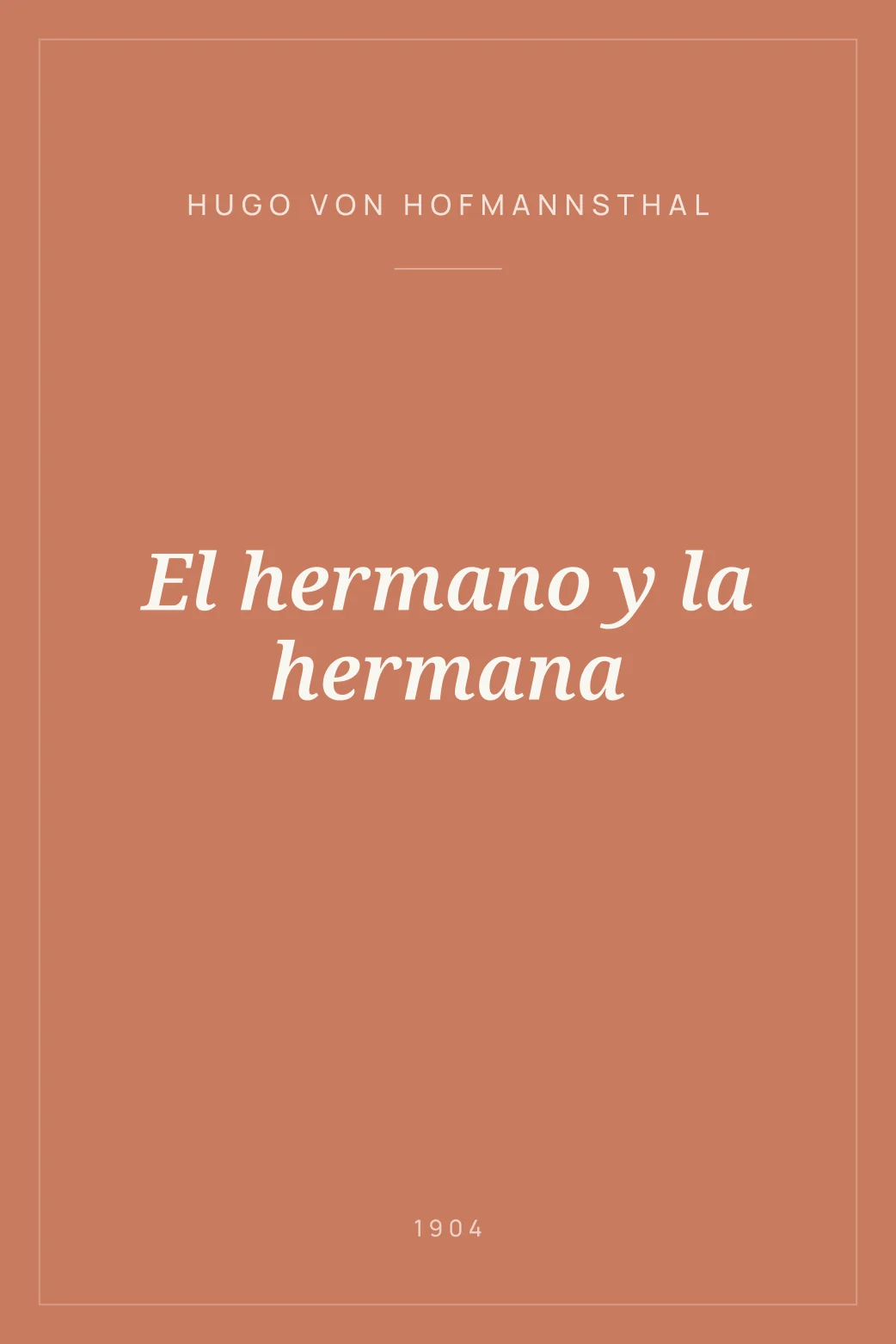 Portada de El hermano y la hermana