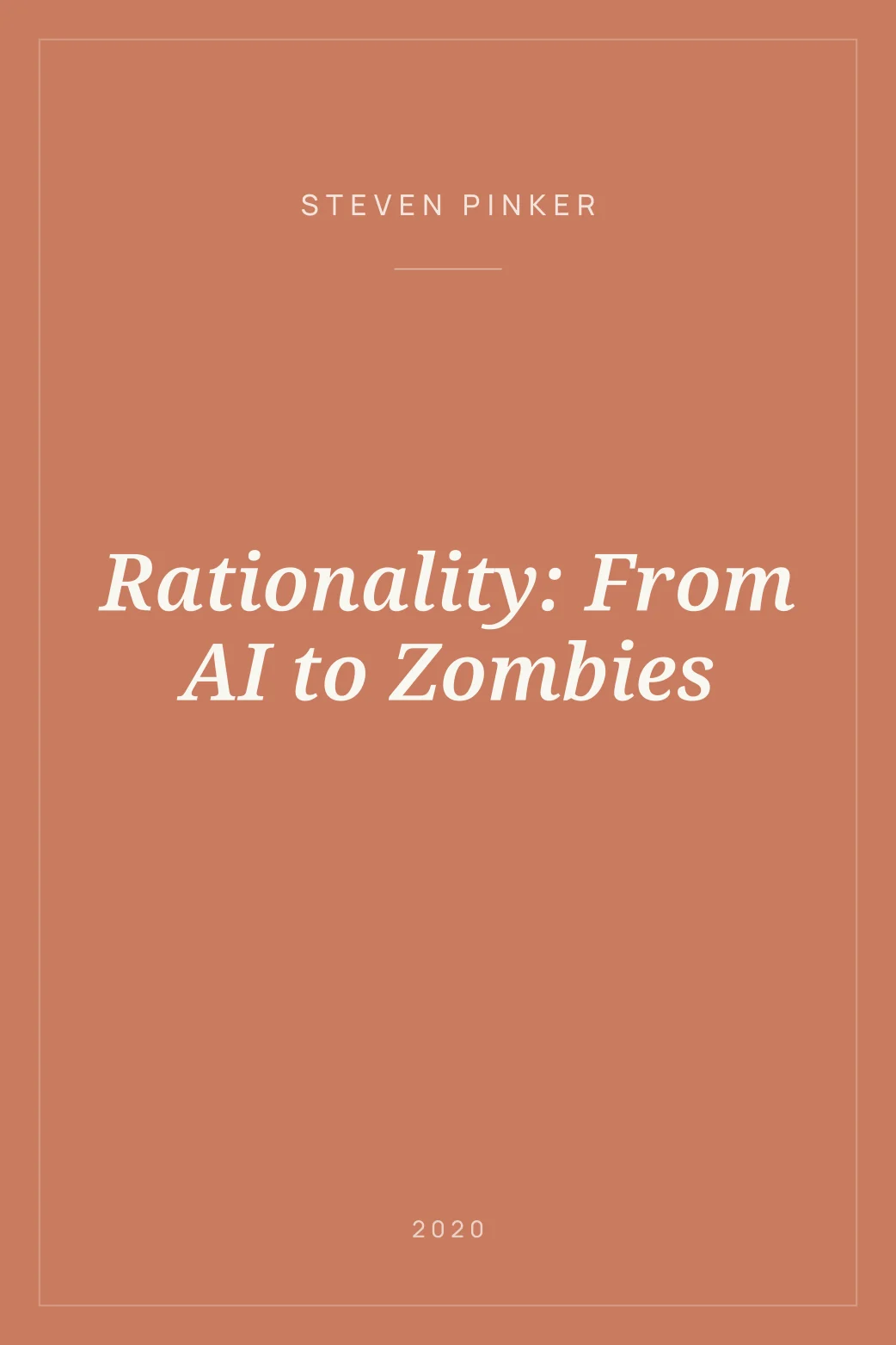 Portada de Rationality: From AI to Zombies