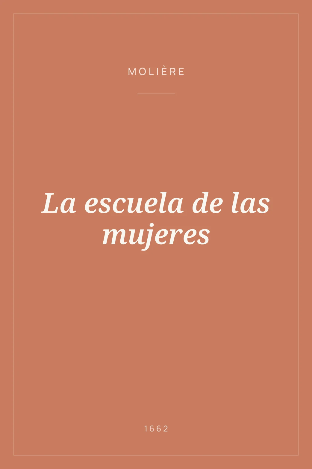 Portada de La escuela de las mujeres