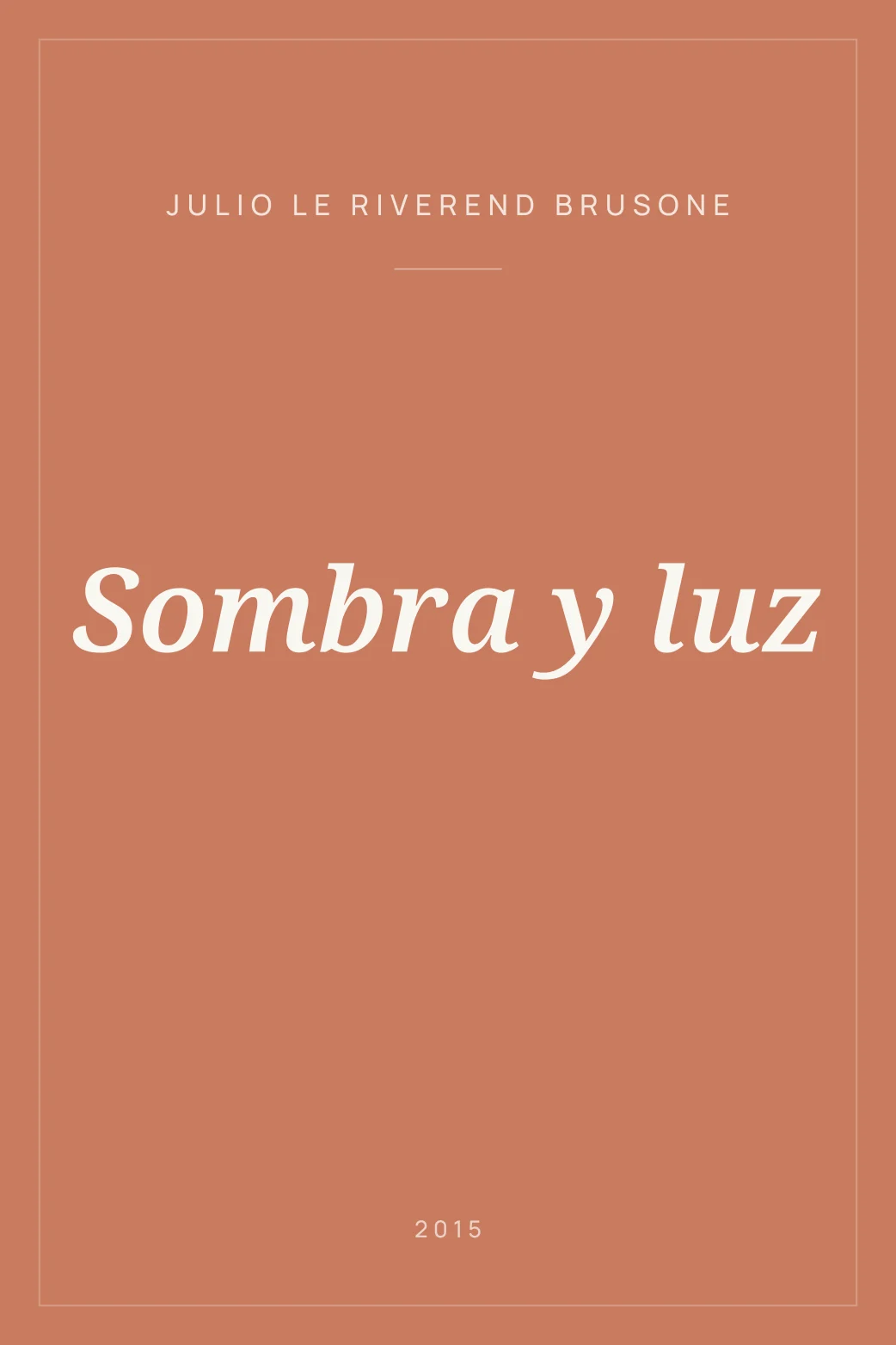 Portada de Sombra y luz