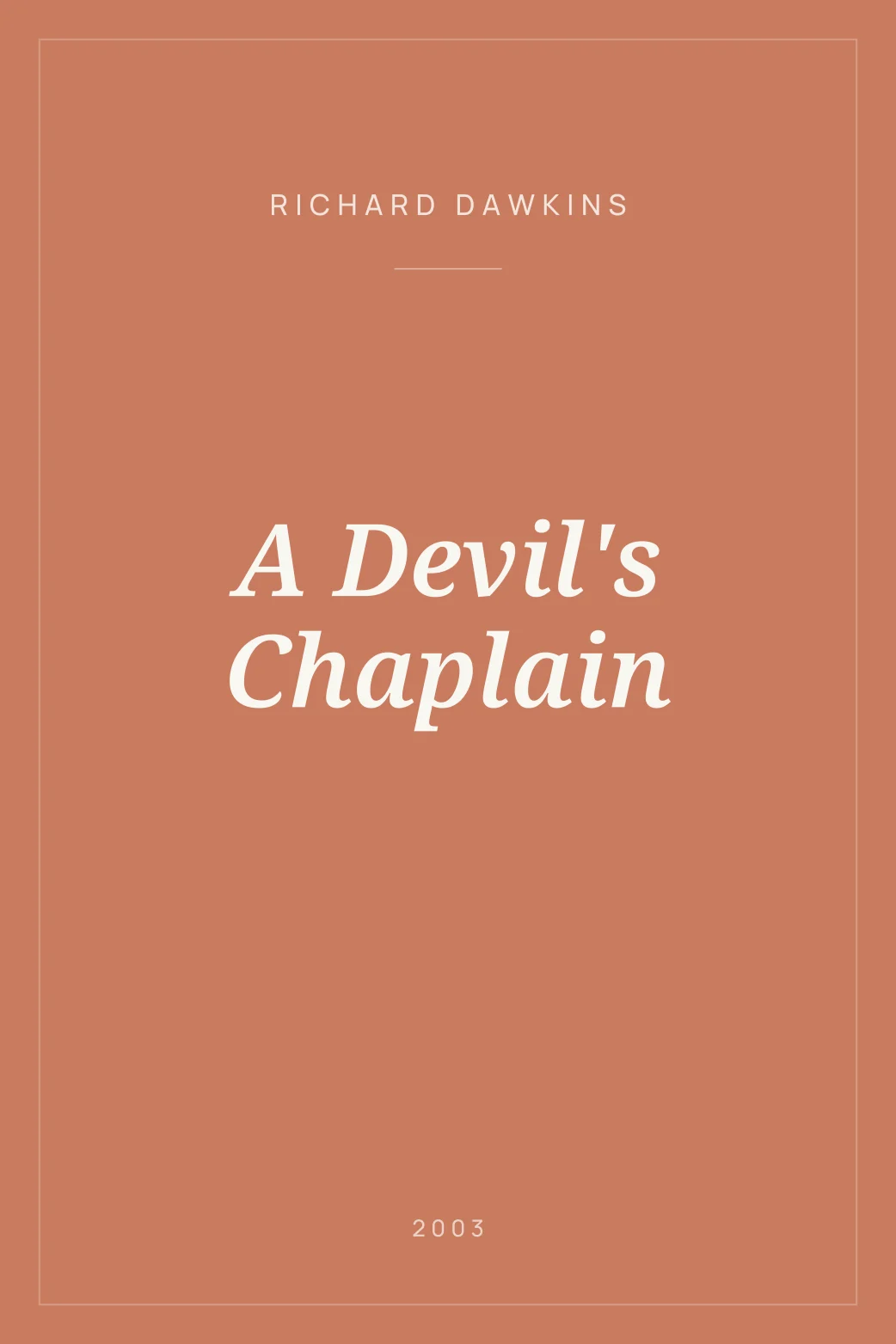 Portada de A Devil's Chaplain