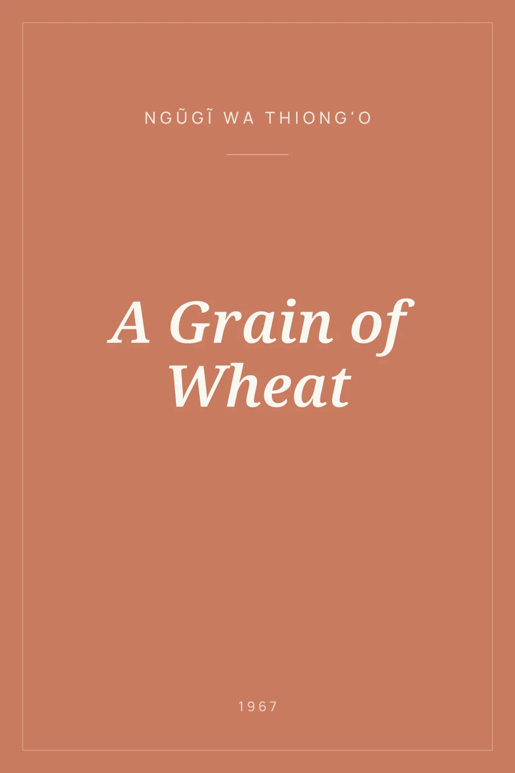 Portada de A Grain of Wheat
