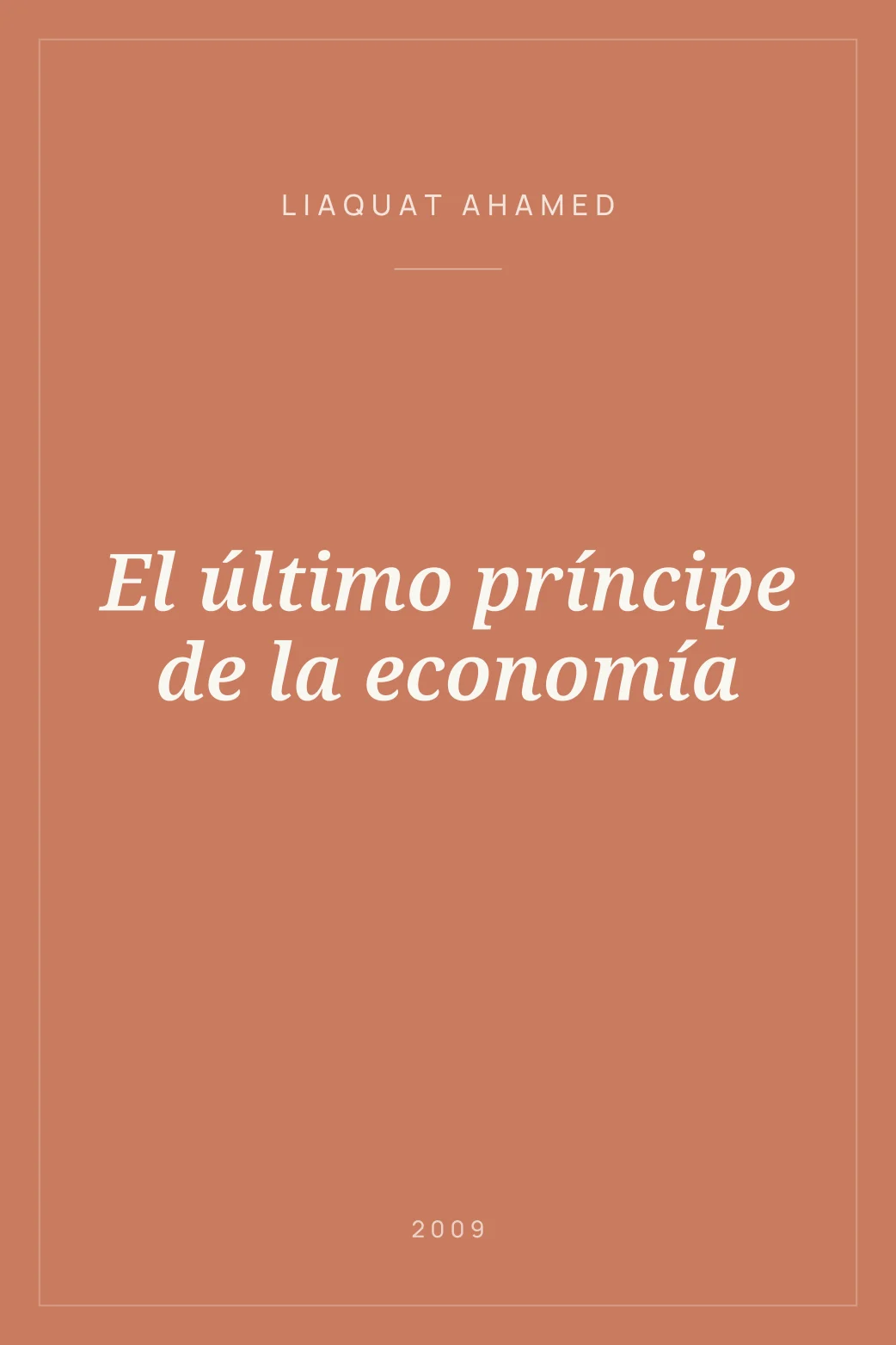 Portada de El último príncipe de la economía