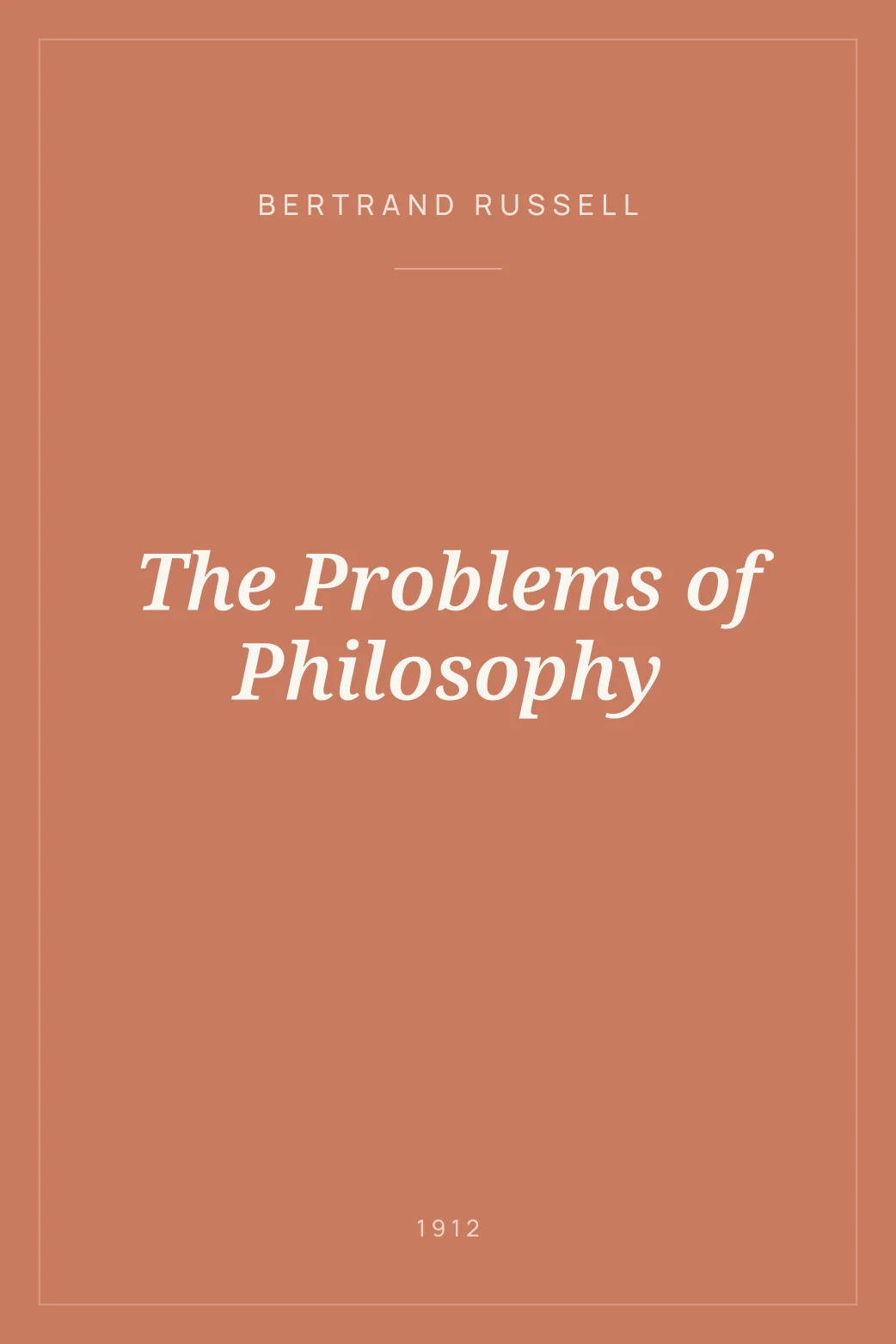 Portada de The Problems of Philosophy