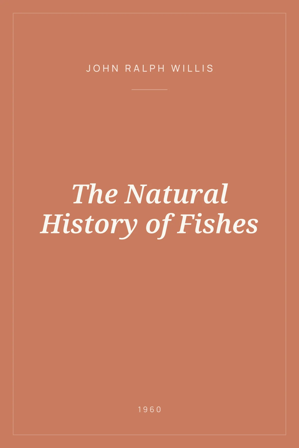 Portada de The Natural History of Fishes