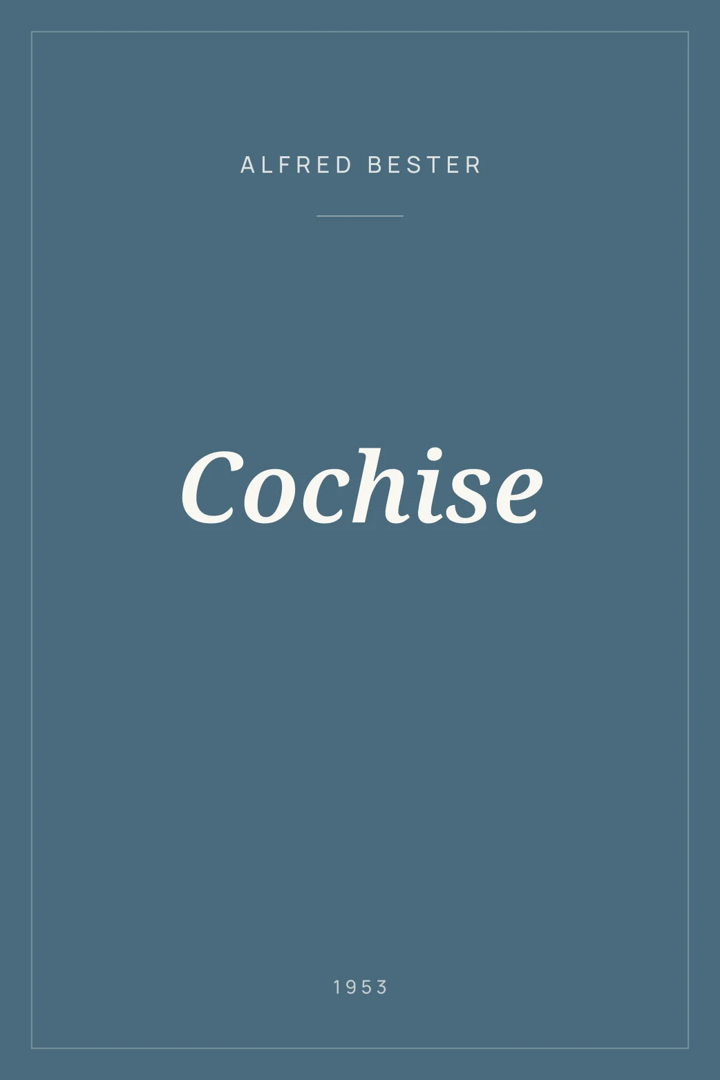 Portada de Cochise