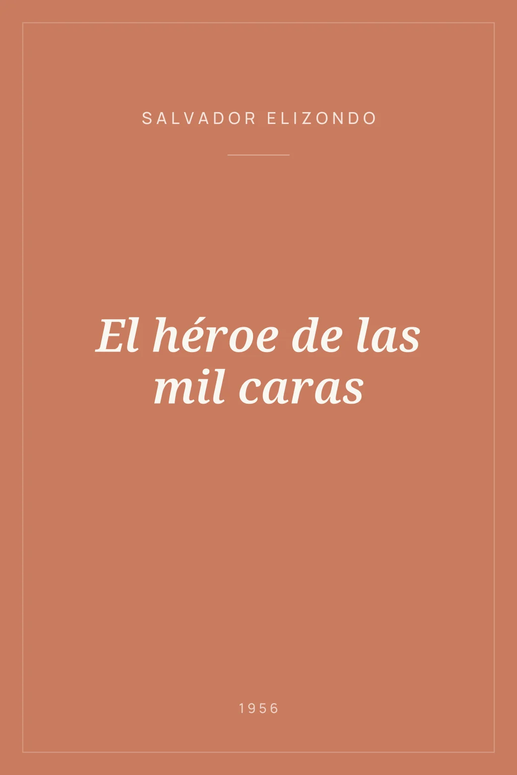 Portada de El héroe de las mil caras