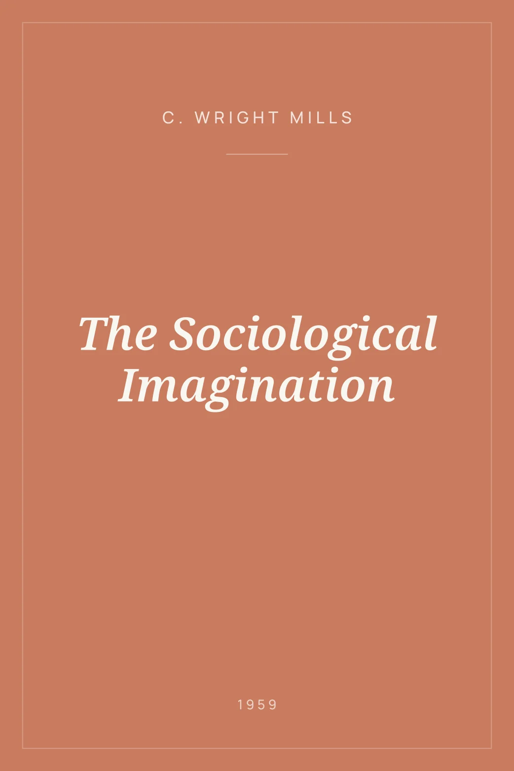 Portada de The Sociological Imagination
