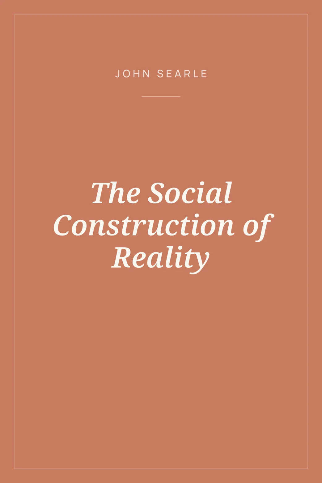 Portada de The Social Construction of Reality