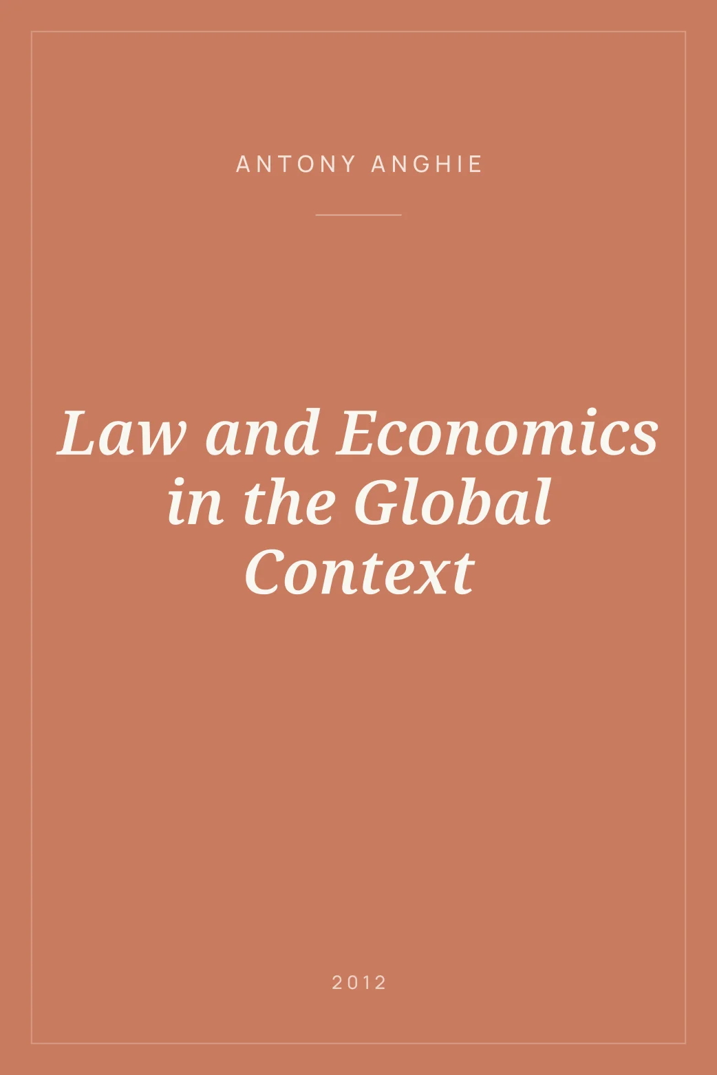 Portada de Law and Economics in the Global Context