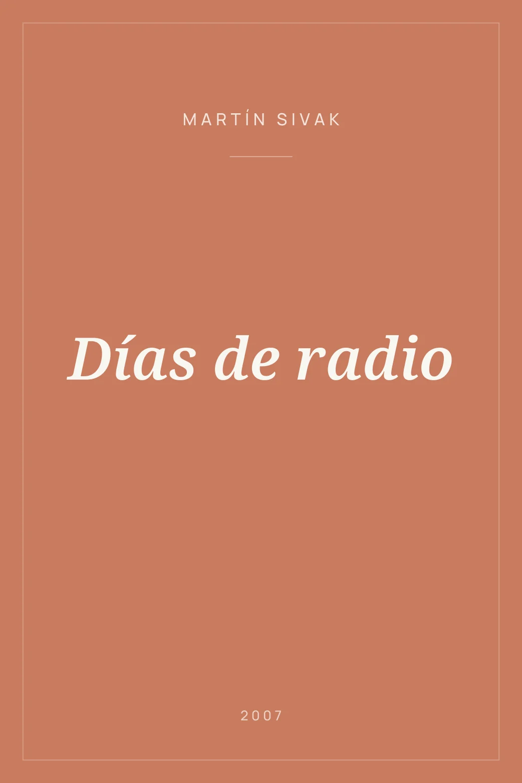 Portada de Días de radio