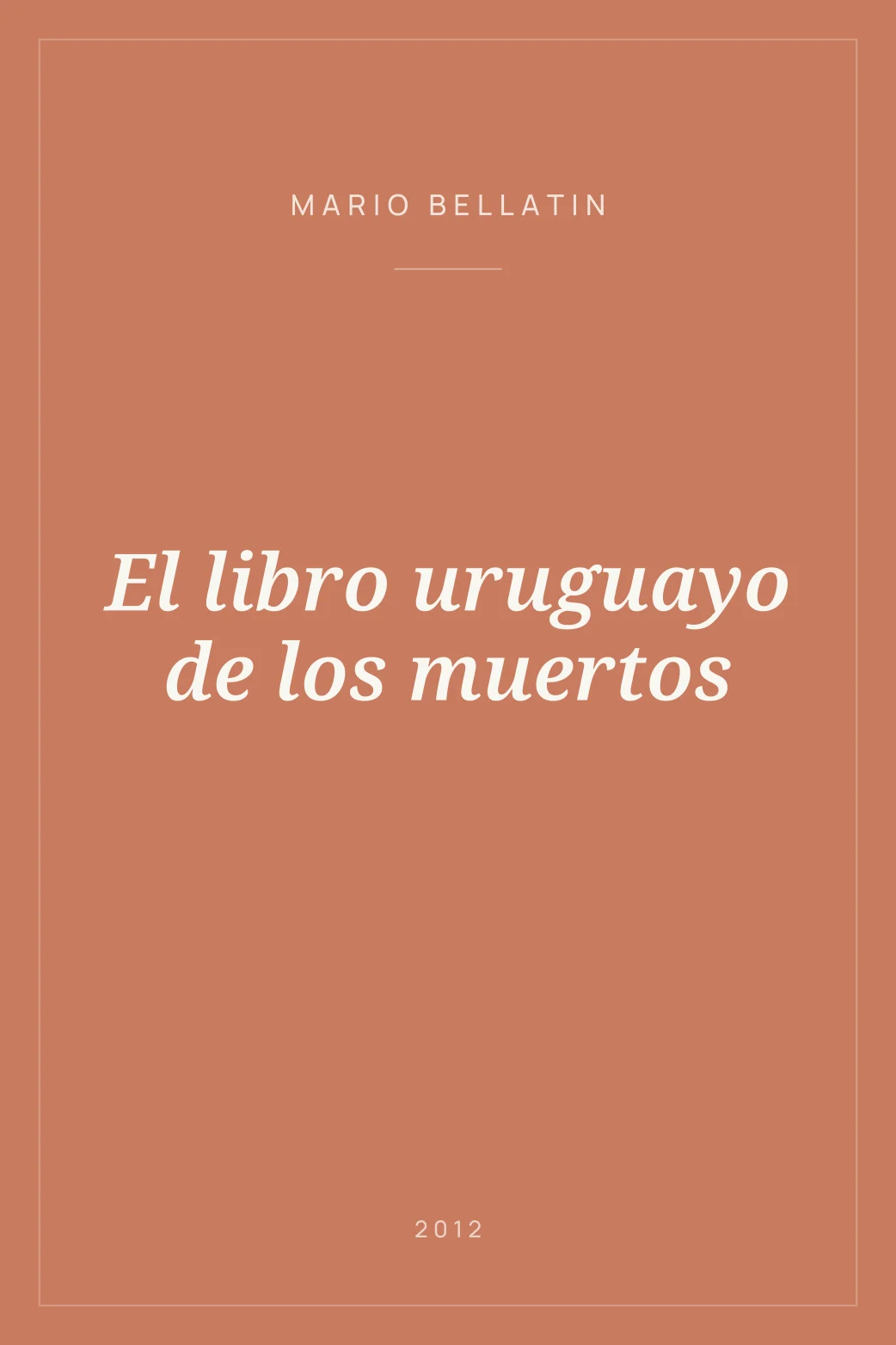 Portada de El libro uruguayo de los muertos