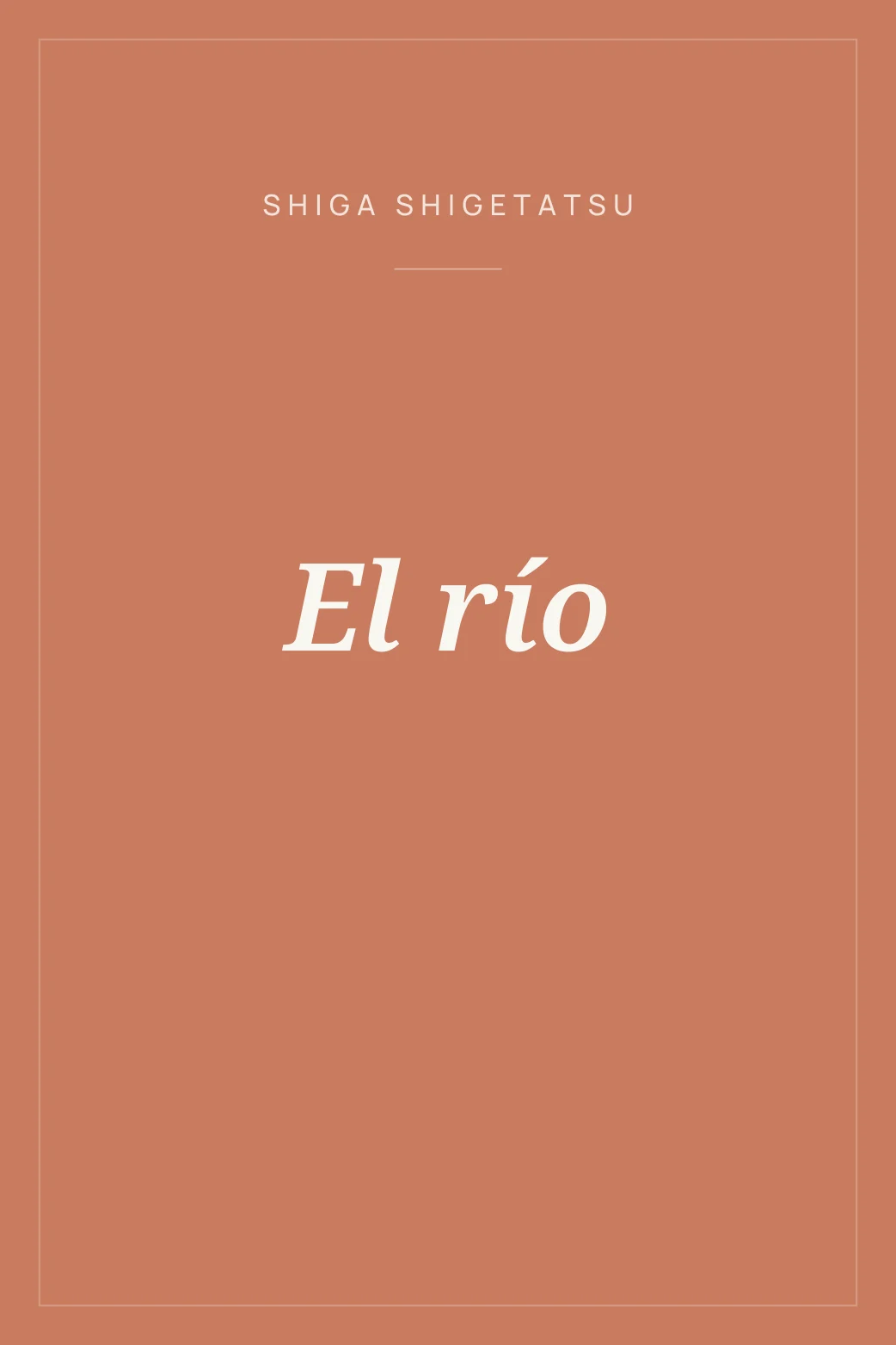 Portada de El río
