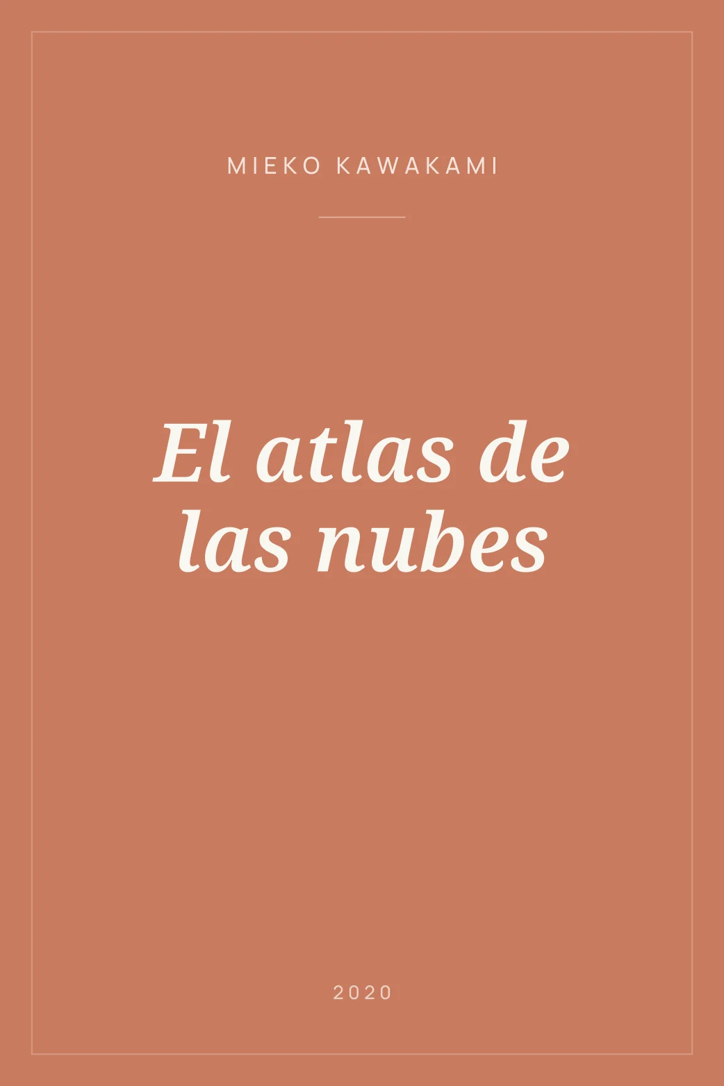 Portada de El atlas de las nubes