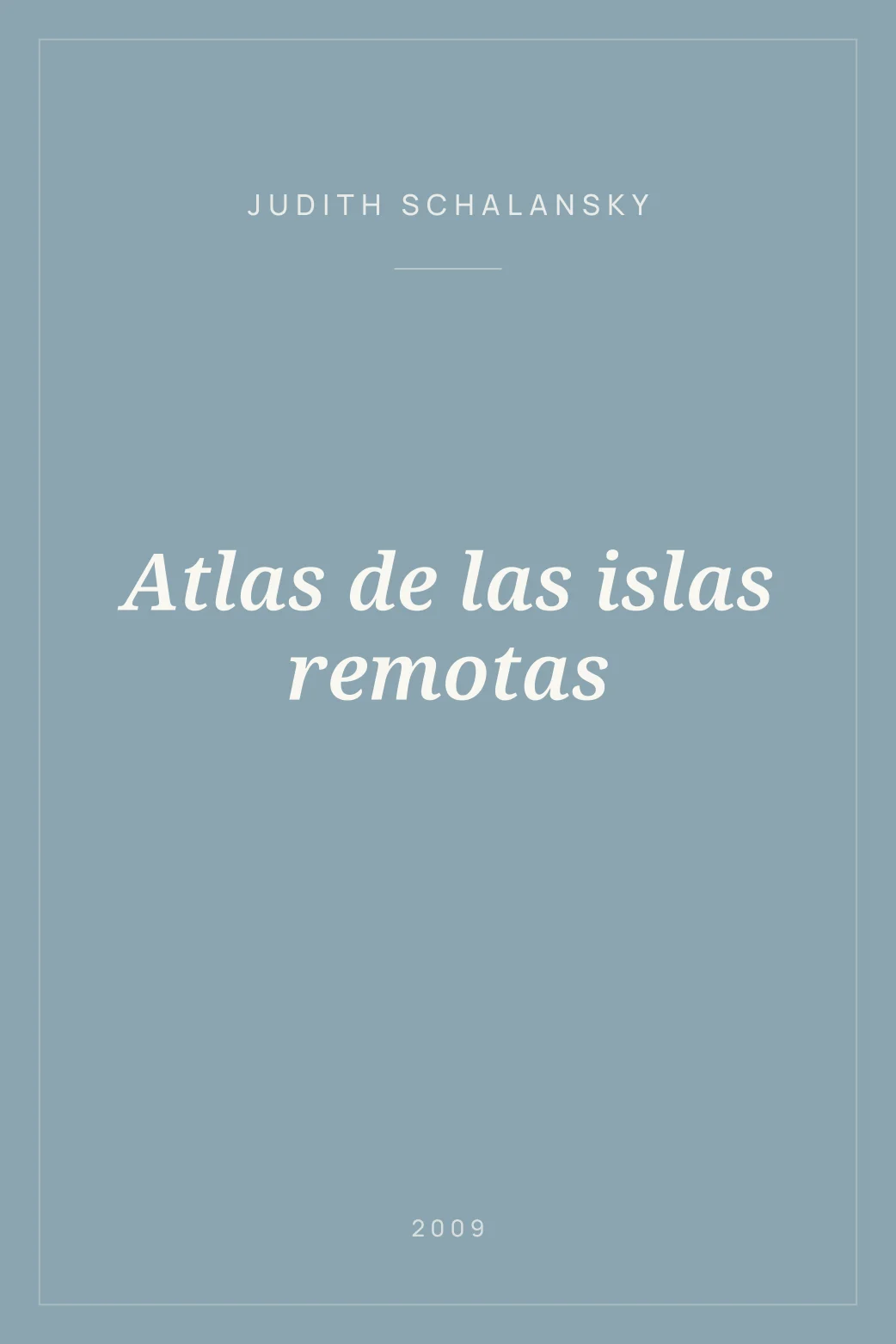 Portada de Atlas de las islas remotas