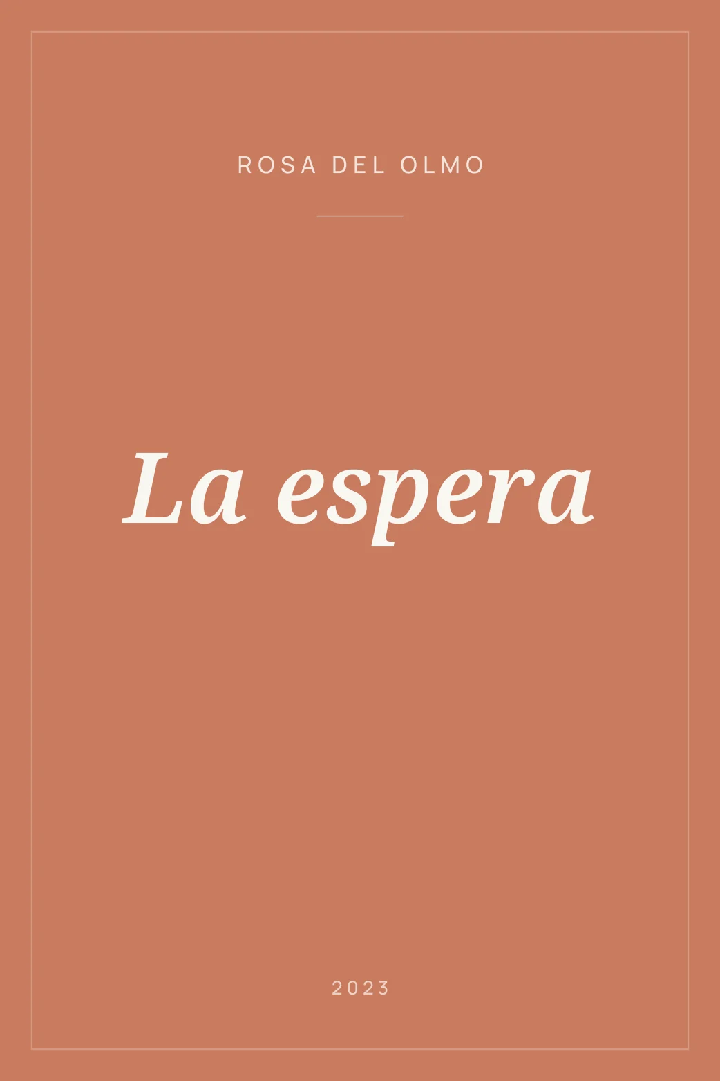 Portada de La espera
